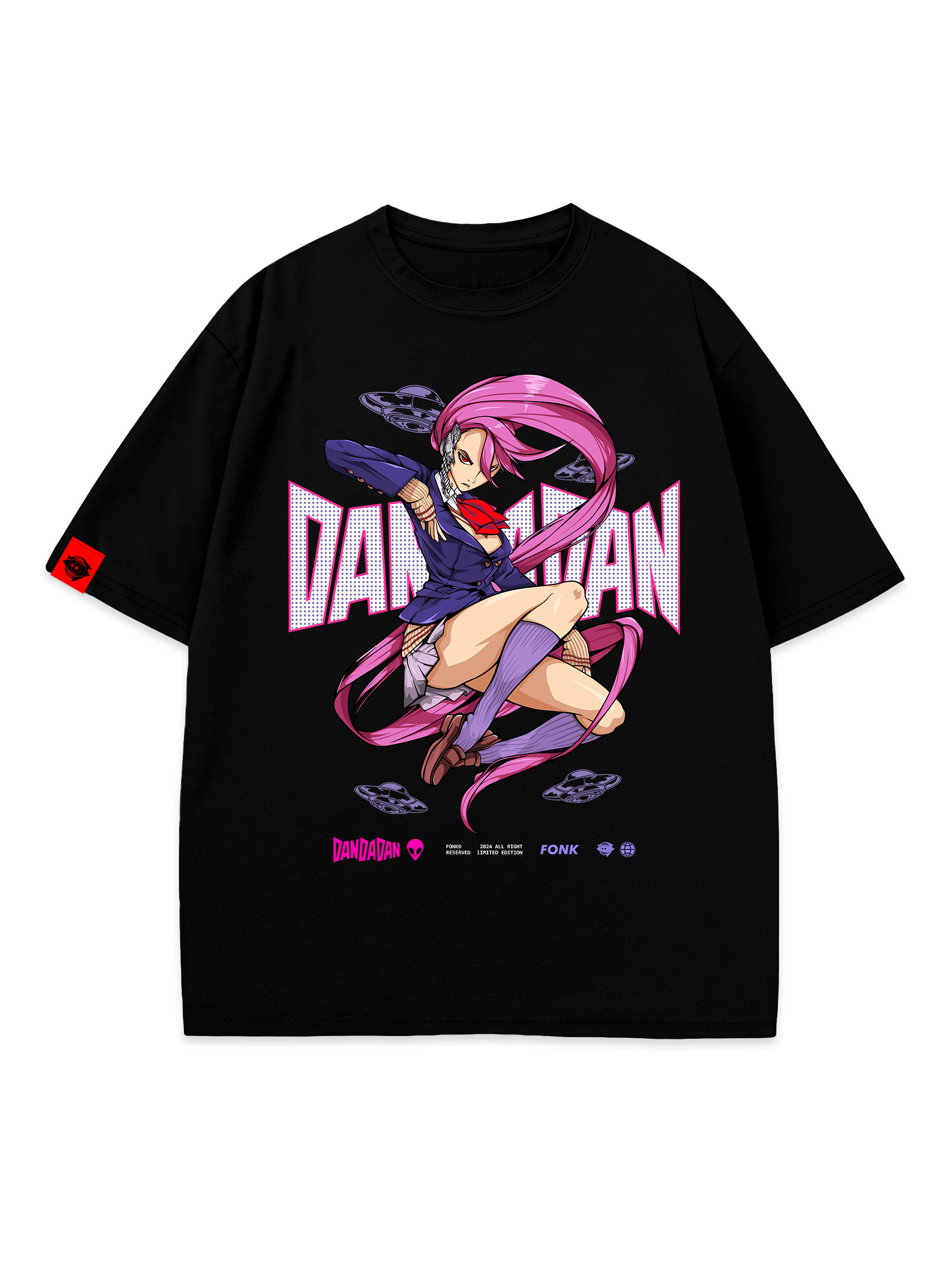 T-SHIRT Aira's Yokai - DanDaDan anime, unisex, black