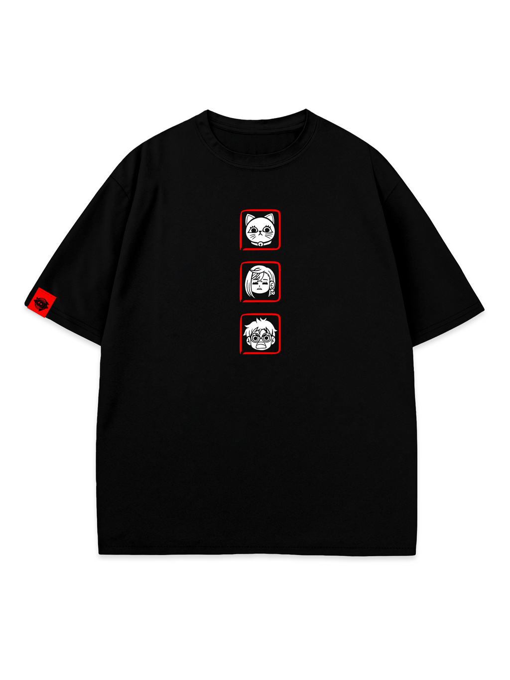 T-SHIRT ICONS - DanDaDan anime, unisex, black