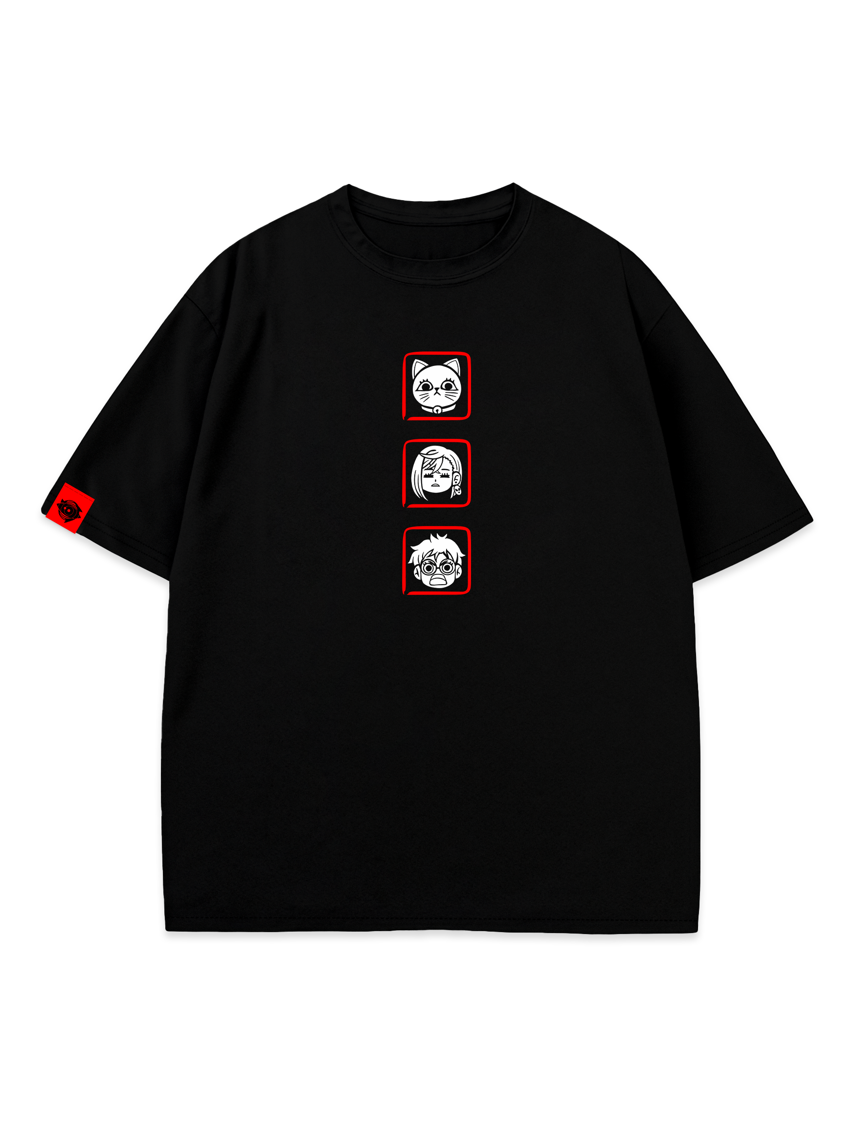 T-SHIRT ICONS - DanDaDan anime, unisex, black