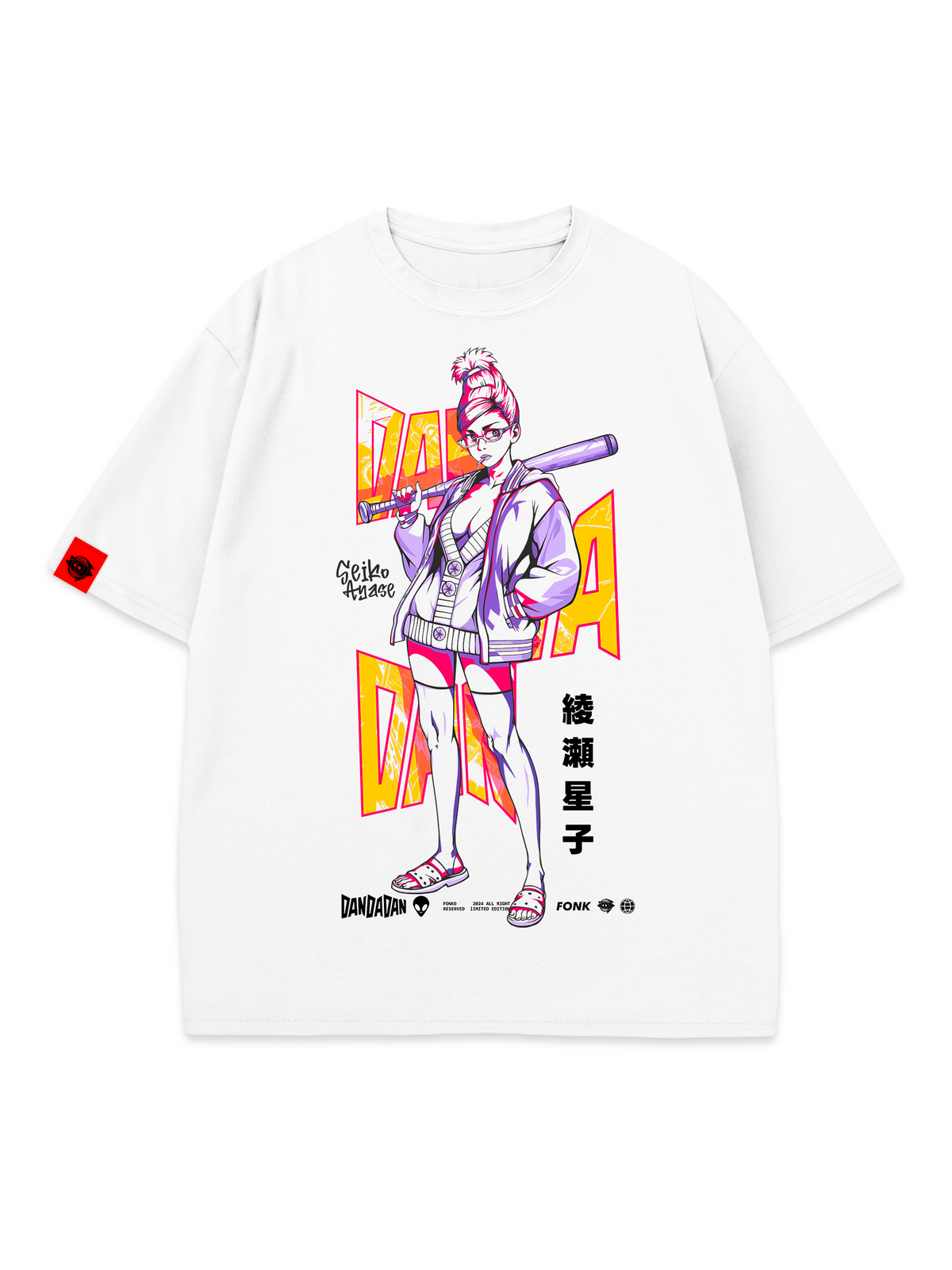 T-SHIRT SEICO - DanDaDan anime, unisex, white