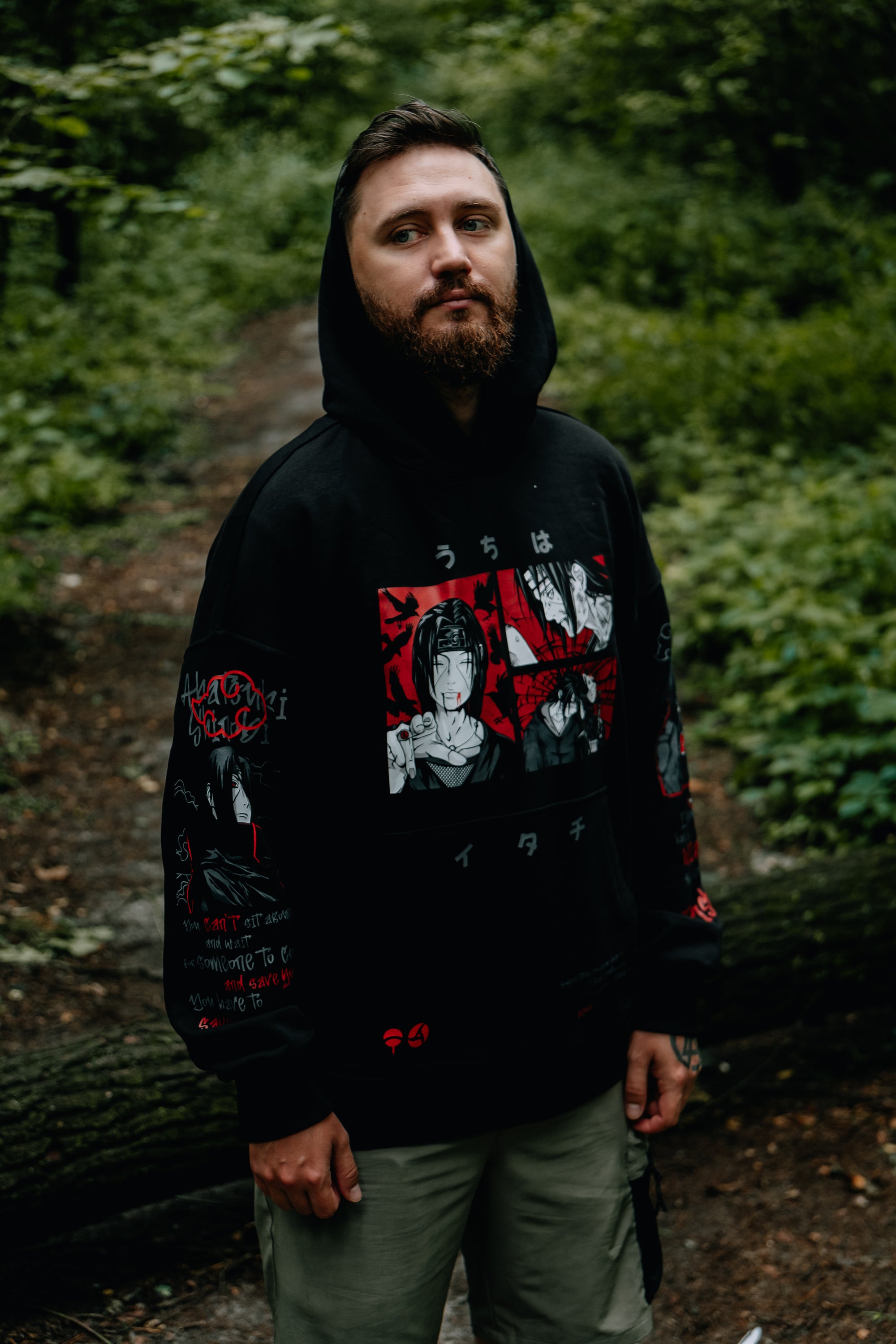 Hoodie Itachi vol.1 - Naruto anime, unisex, black