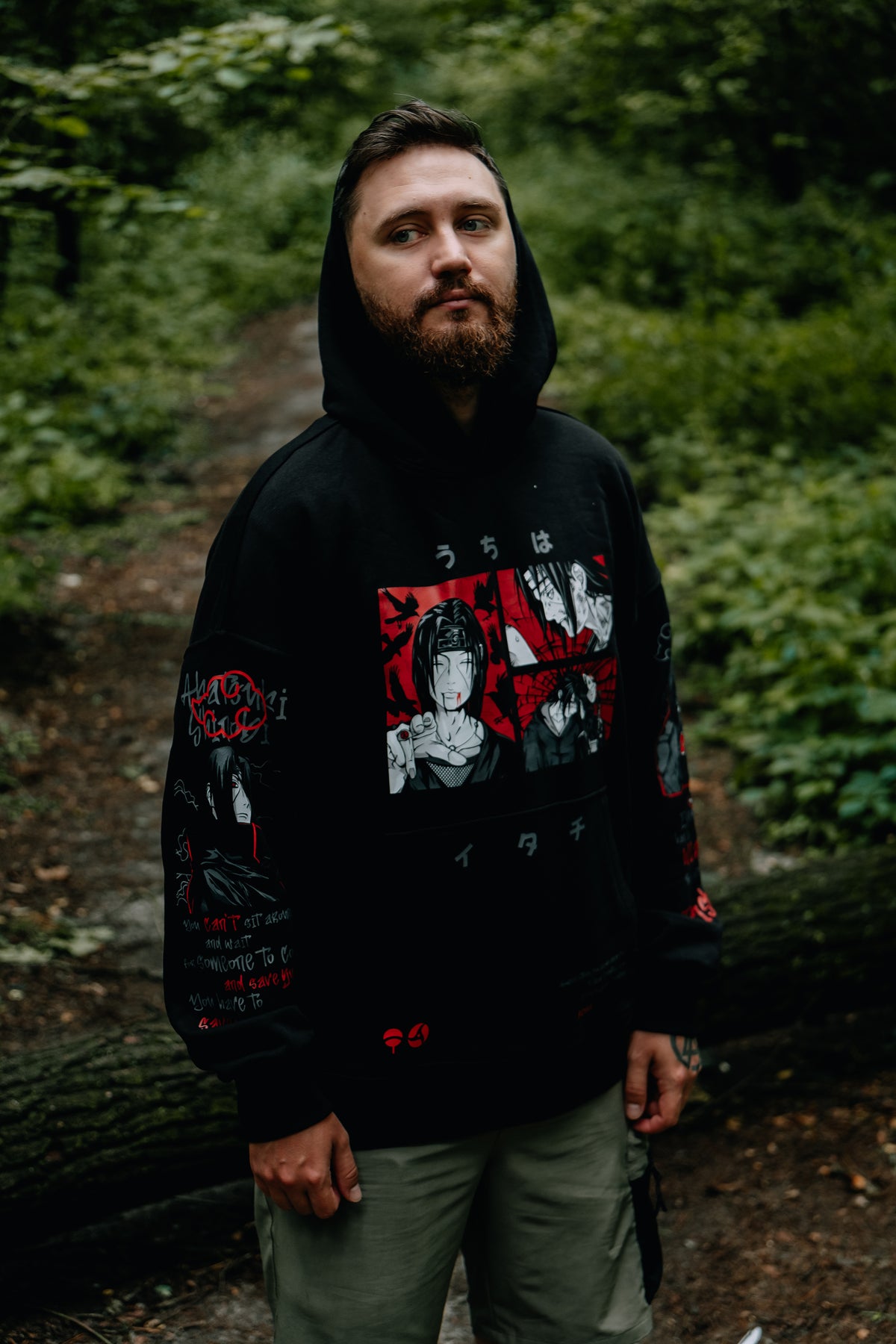 Hoodie Itachi vol.1 - Naruto anime, unisex, black