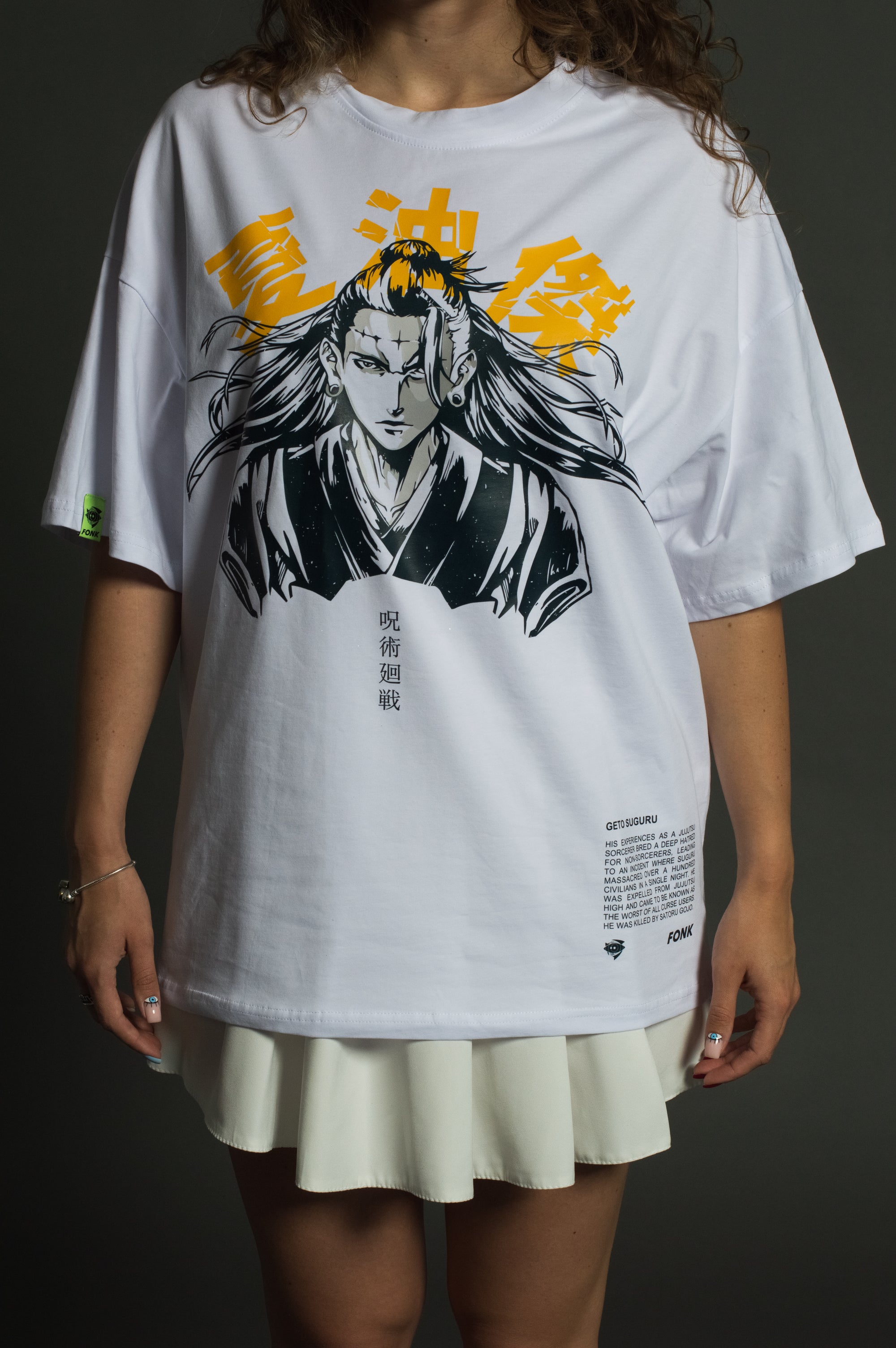 T-SHIRT SUGURU - Jujutsu Kaisen anime, unisex, white
