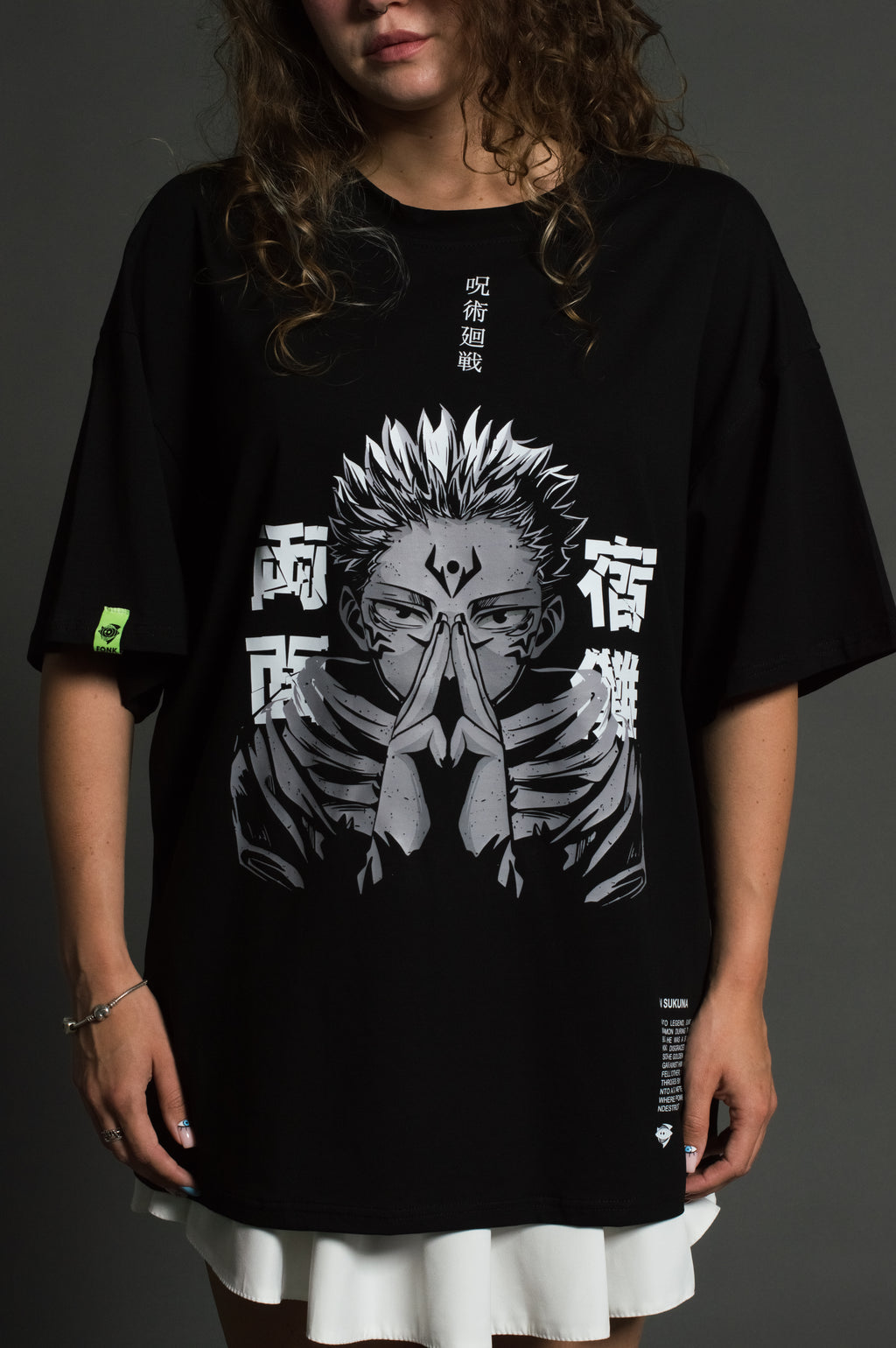 T-SHIRT Sukuna - Jujutsu Kaisen anime, unisex, black