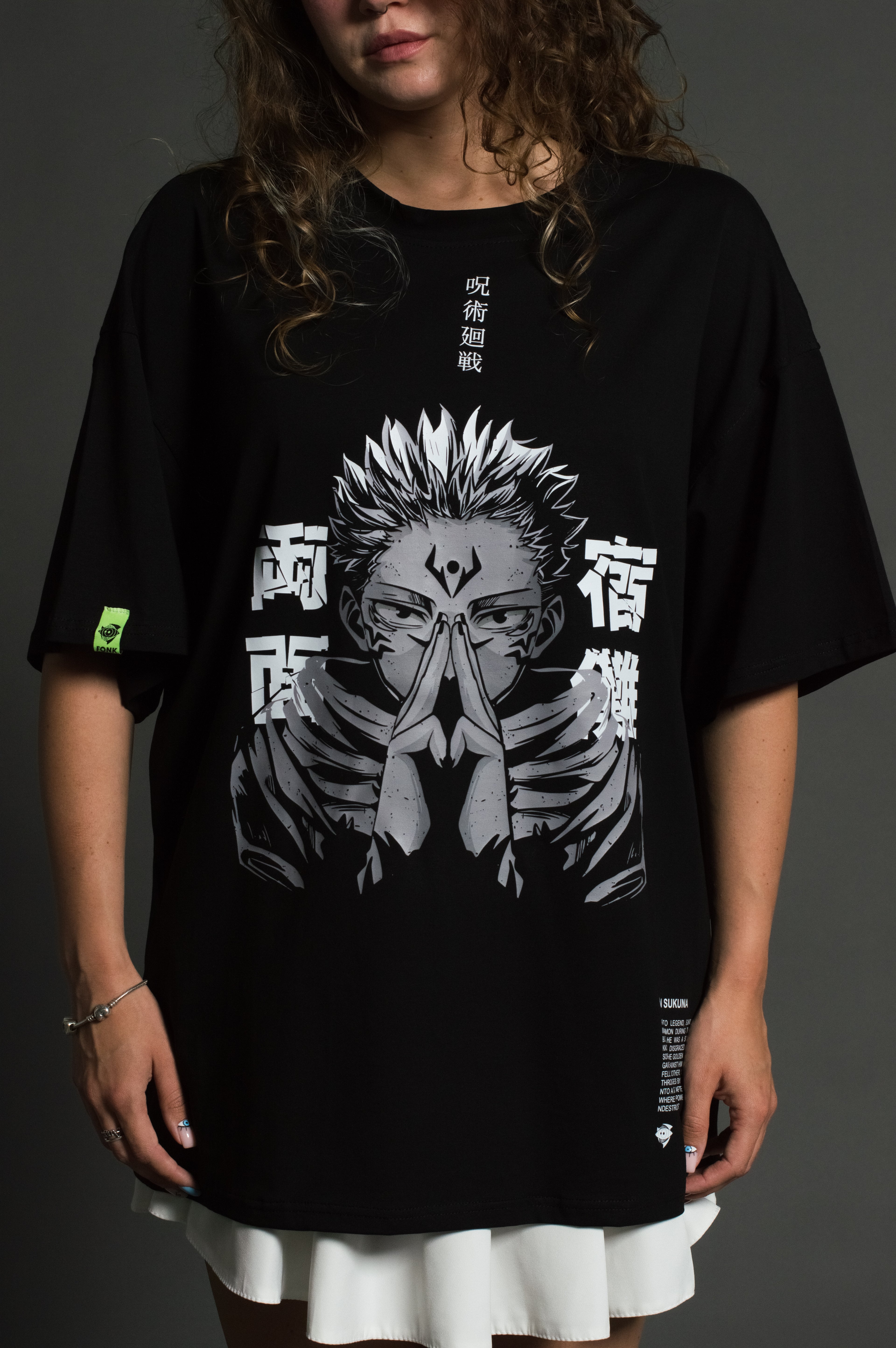 T-SHIRT Sukuna - Jujutsu Kaisen anime, unisex, black
