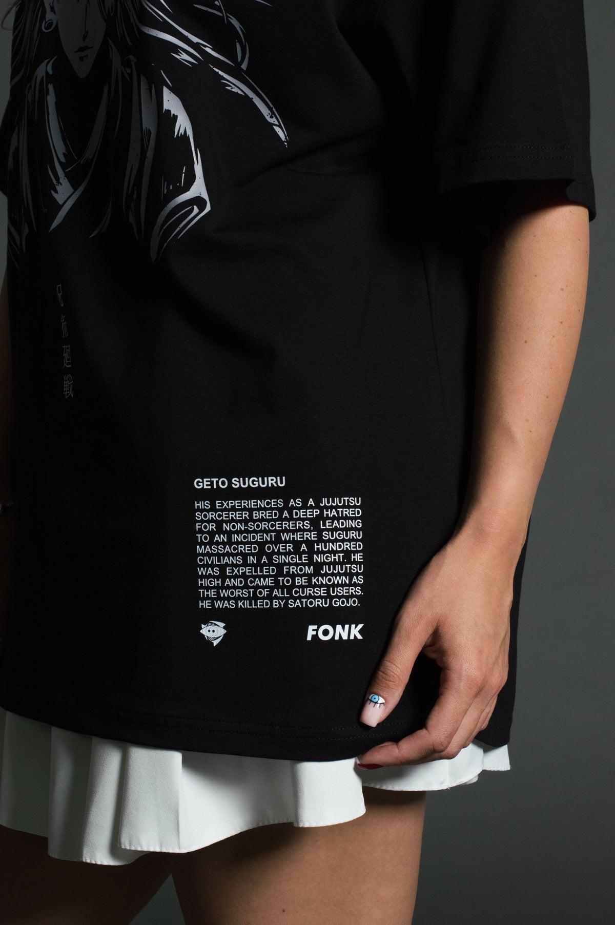 T-SHIRT SUGURU - Jujutsu Kaisen anime, unisex, black