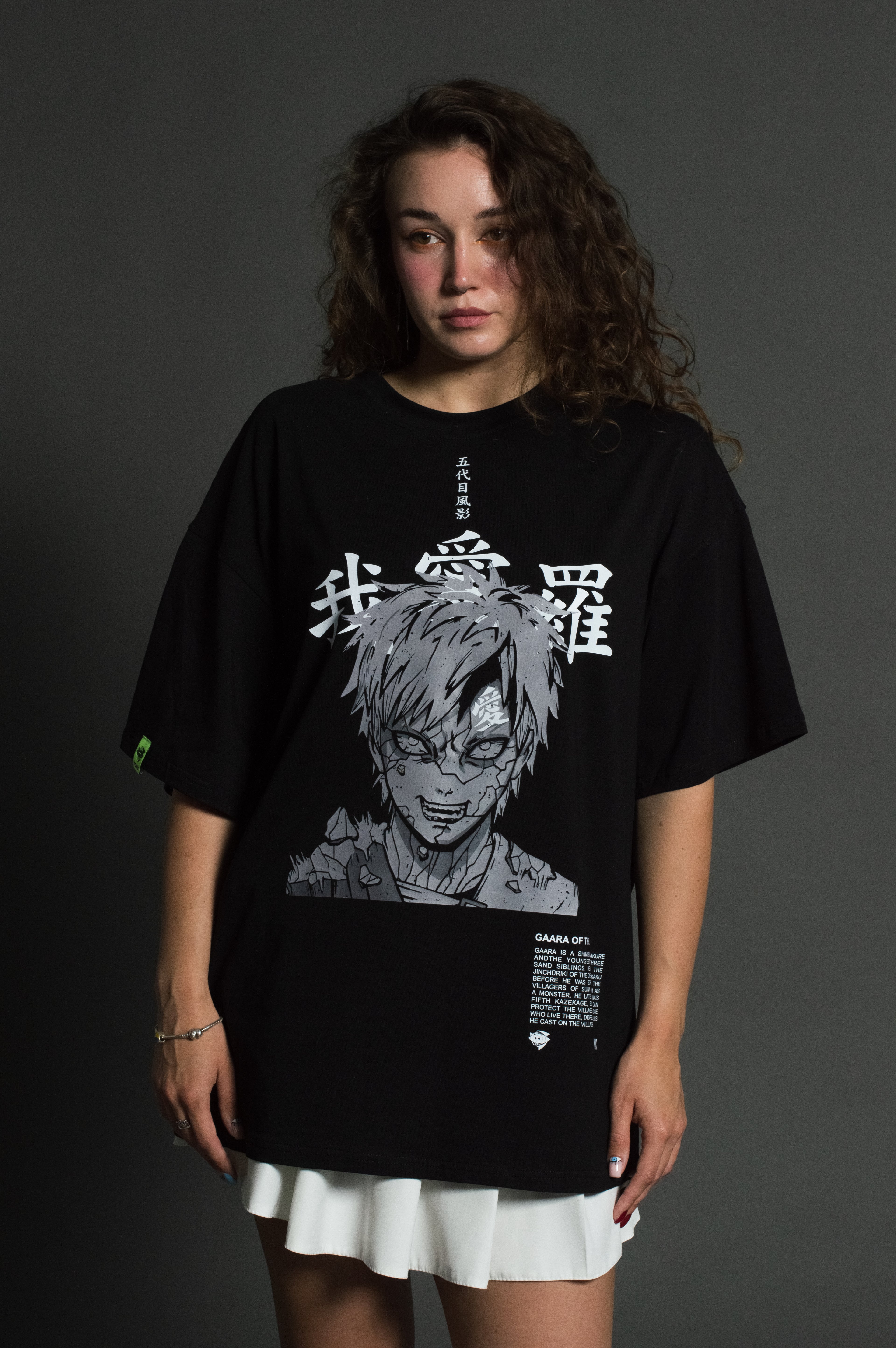 T-SHIRT Gaara - Naruto anime, unisex, black