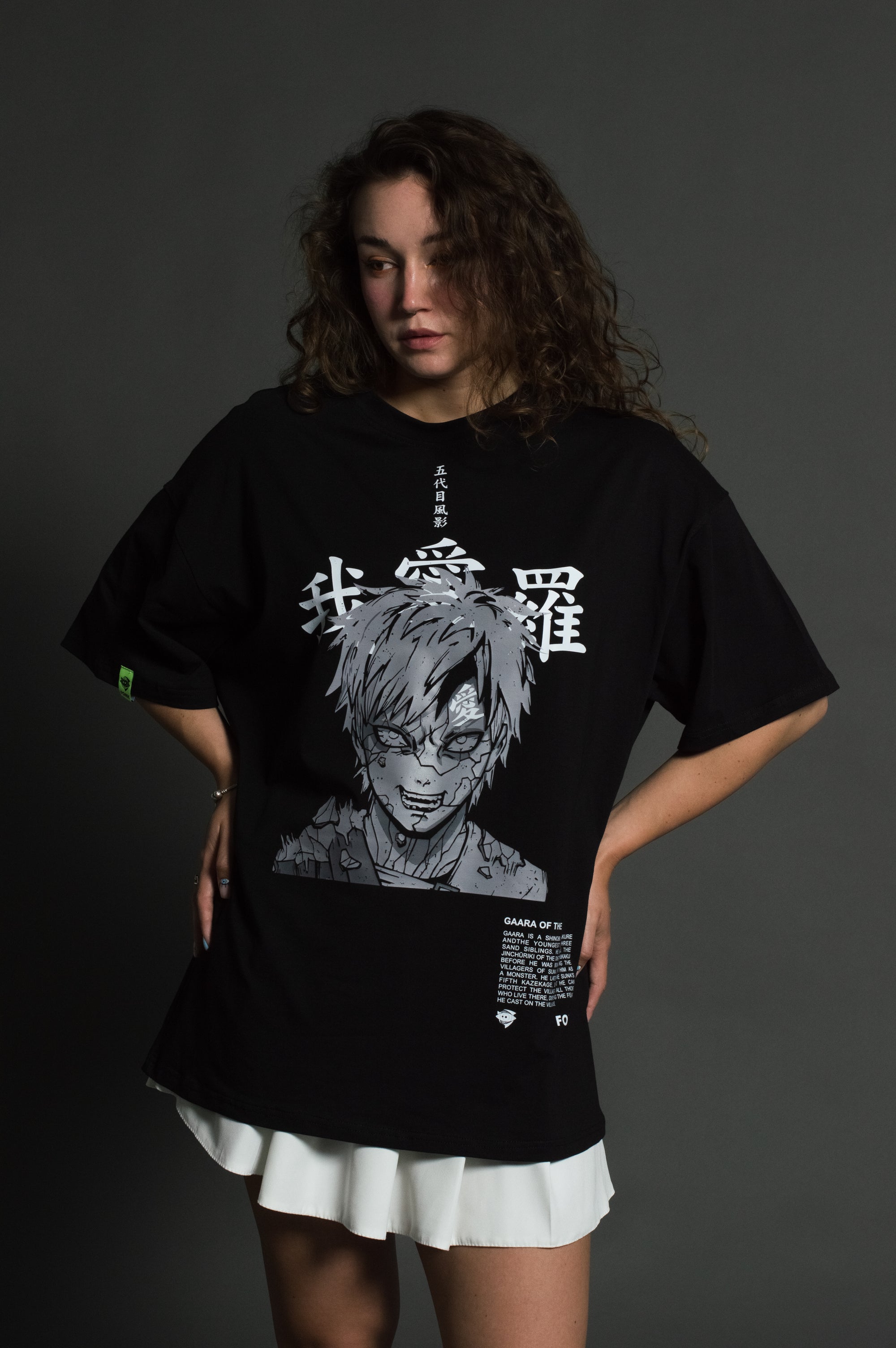 T-SHIRT Gaara - Naruto anime, unisex, black