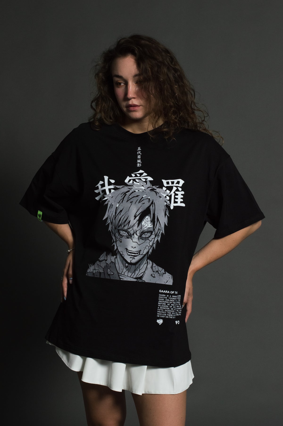 T-SHIRT Gaara - Naruto anime, unisex, black