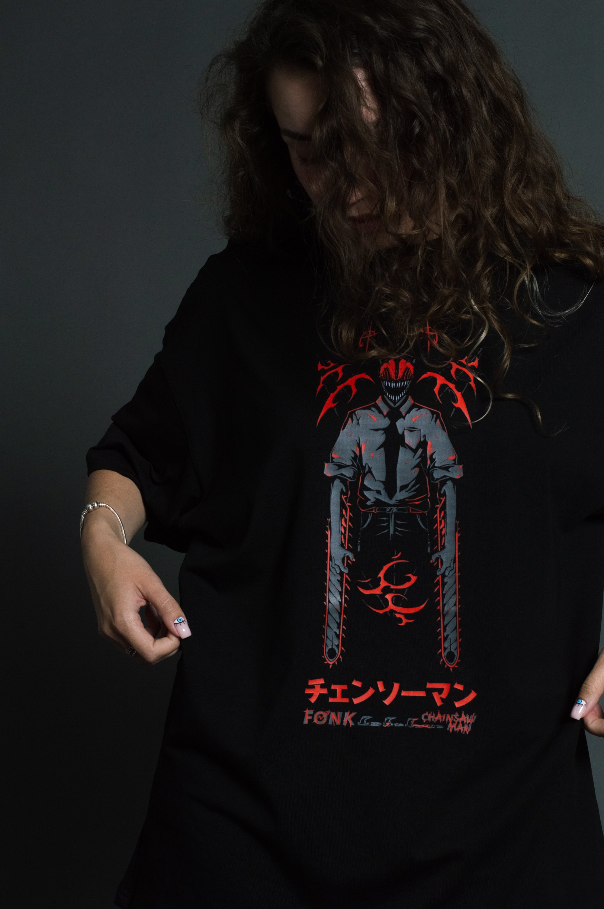 T-SHIRT Denji - Chainsaw Man anime, unisex, black