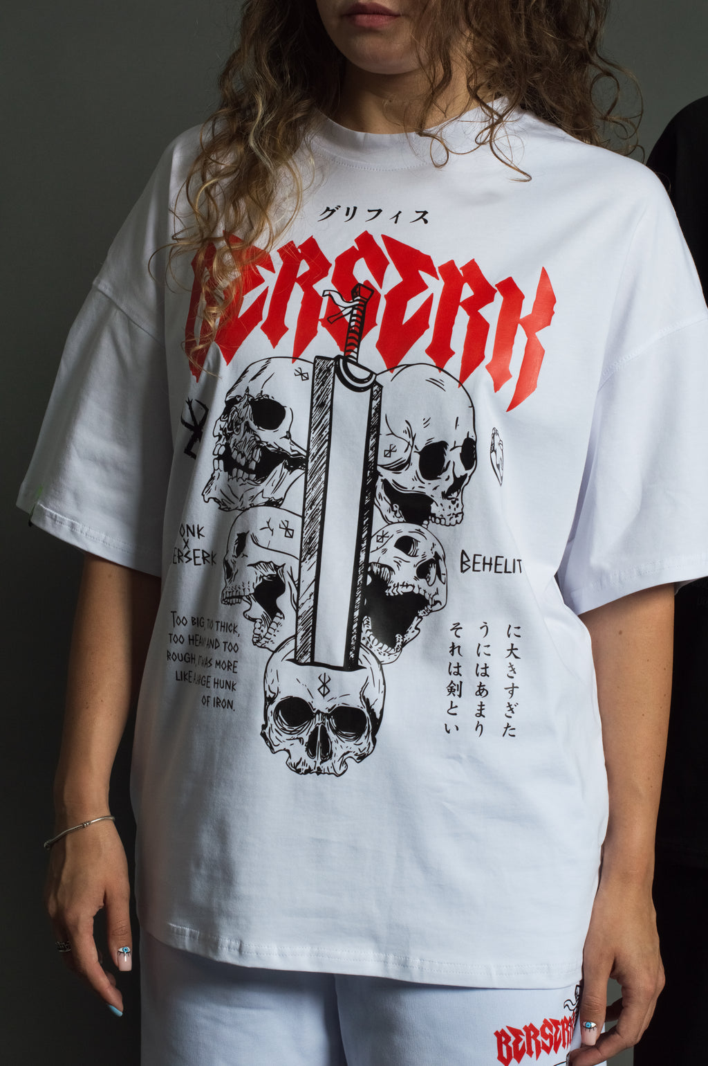 T-SHIRT Berserk - Berserk anime, unisex, white