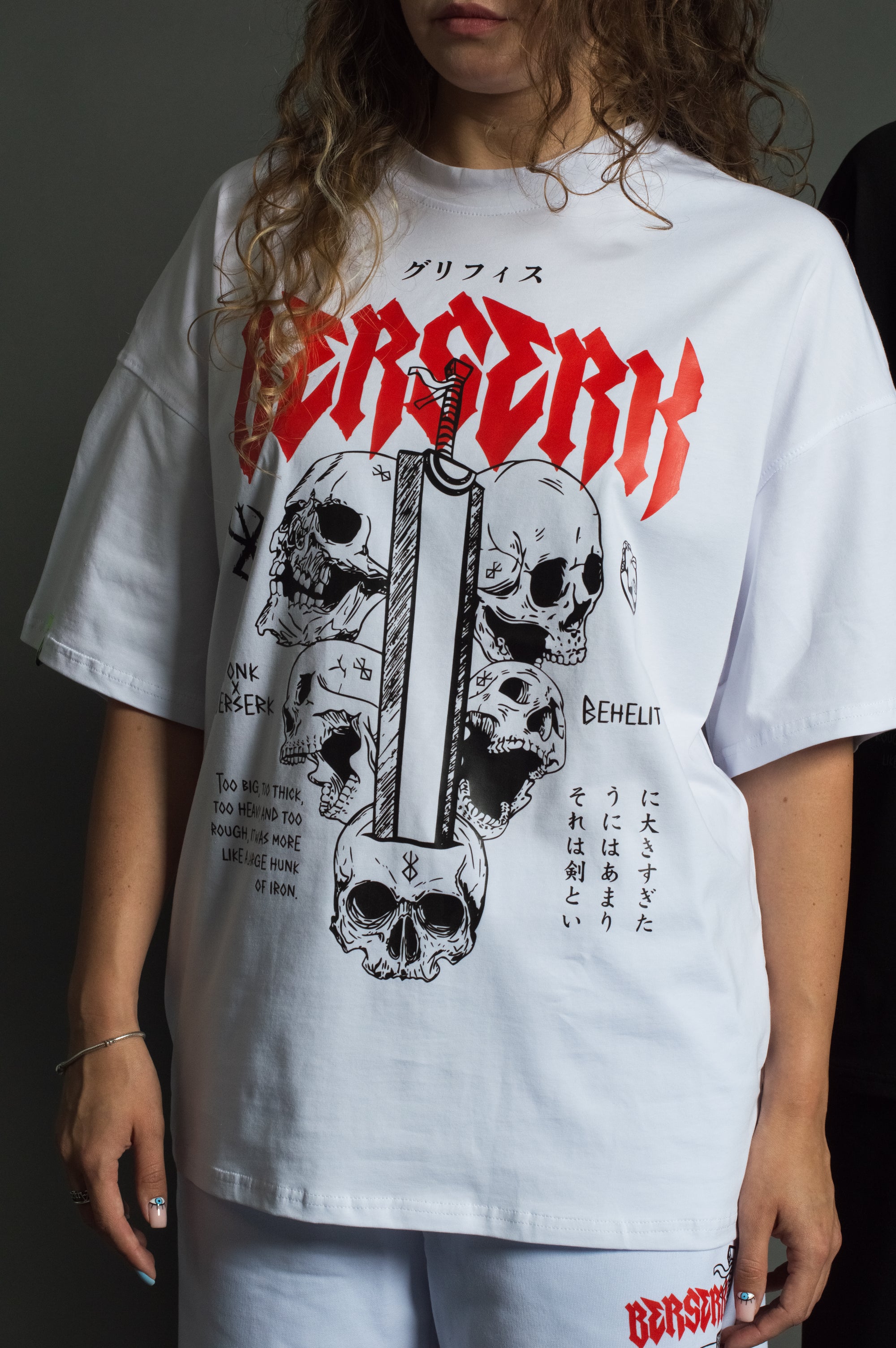 T-SHIRT Berserk - Berserk anime, unisex, white