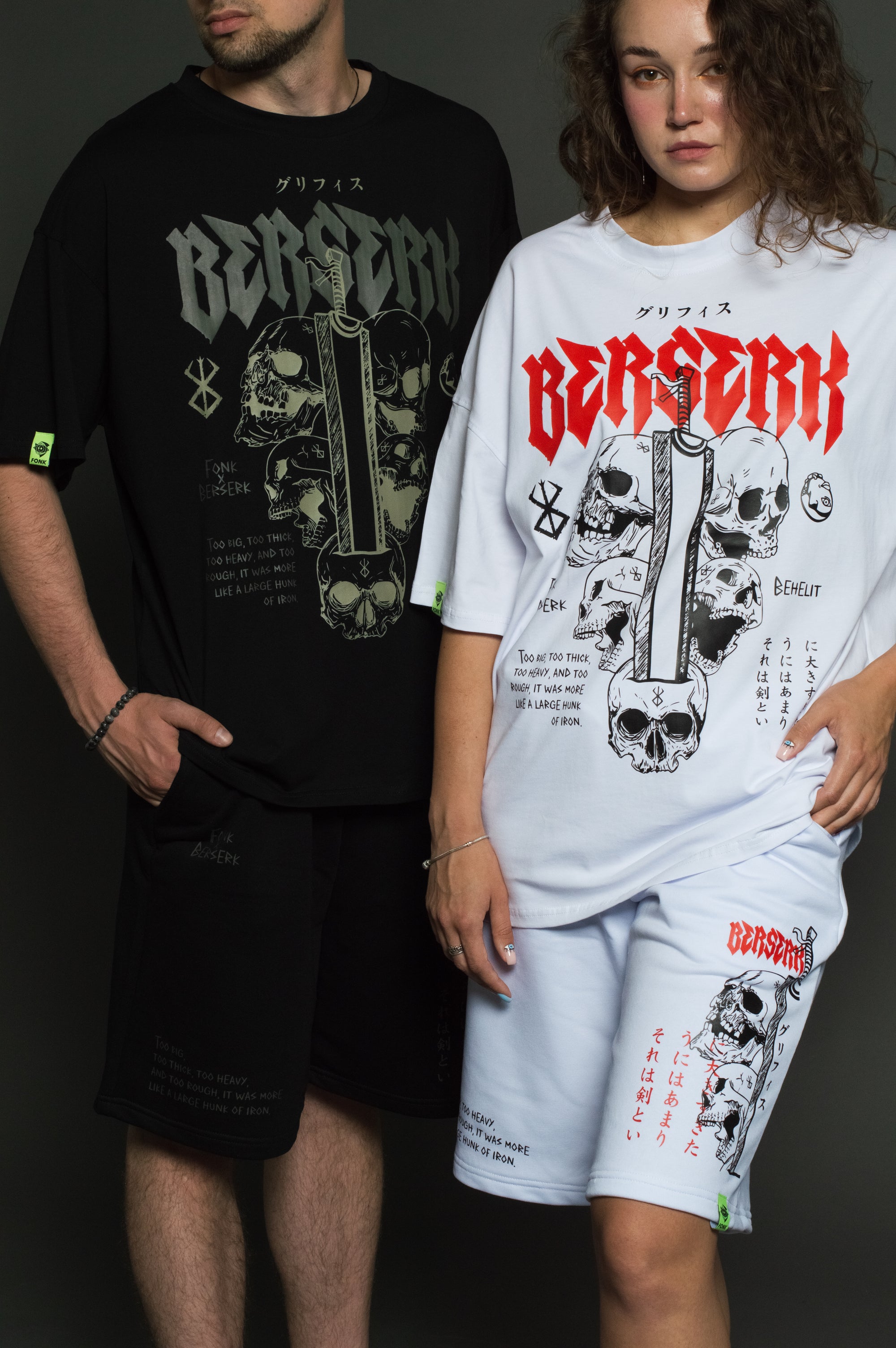 T-SHIRT Berserk - Berserk anime, unisex, white
