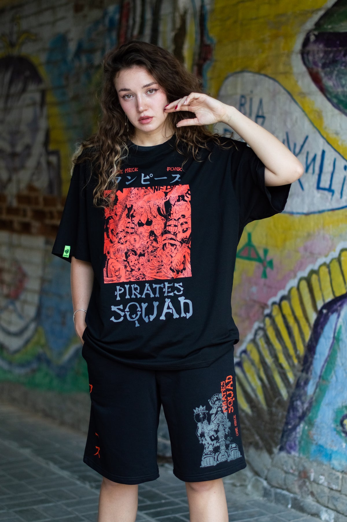 T-SHIRT Squad - One Piece anime, unisex, black