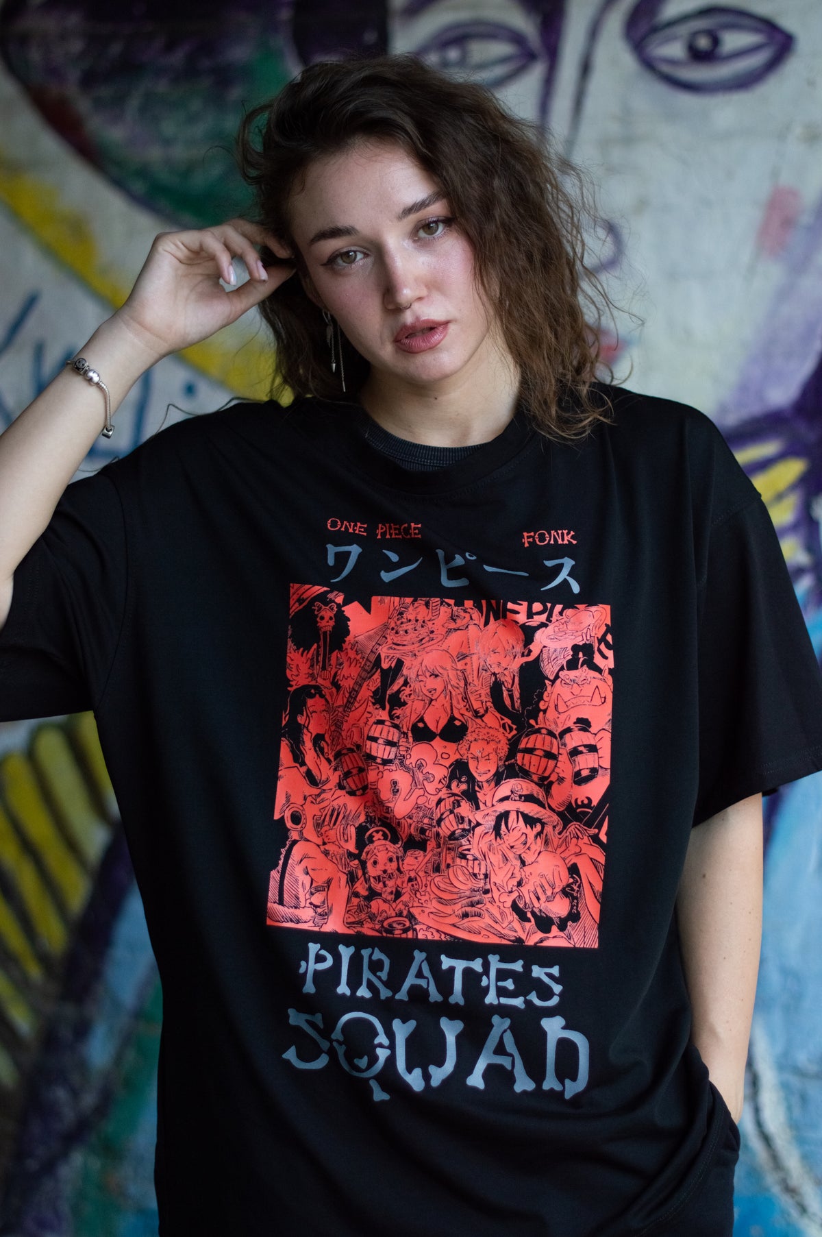 T-SHIRT Squad - One Piece anime, unisex, black