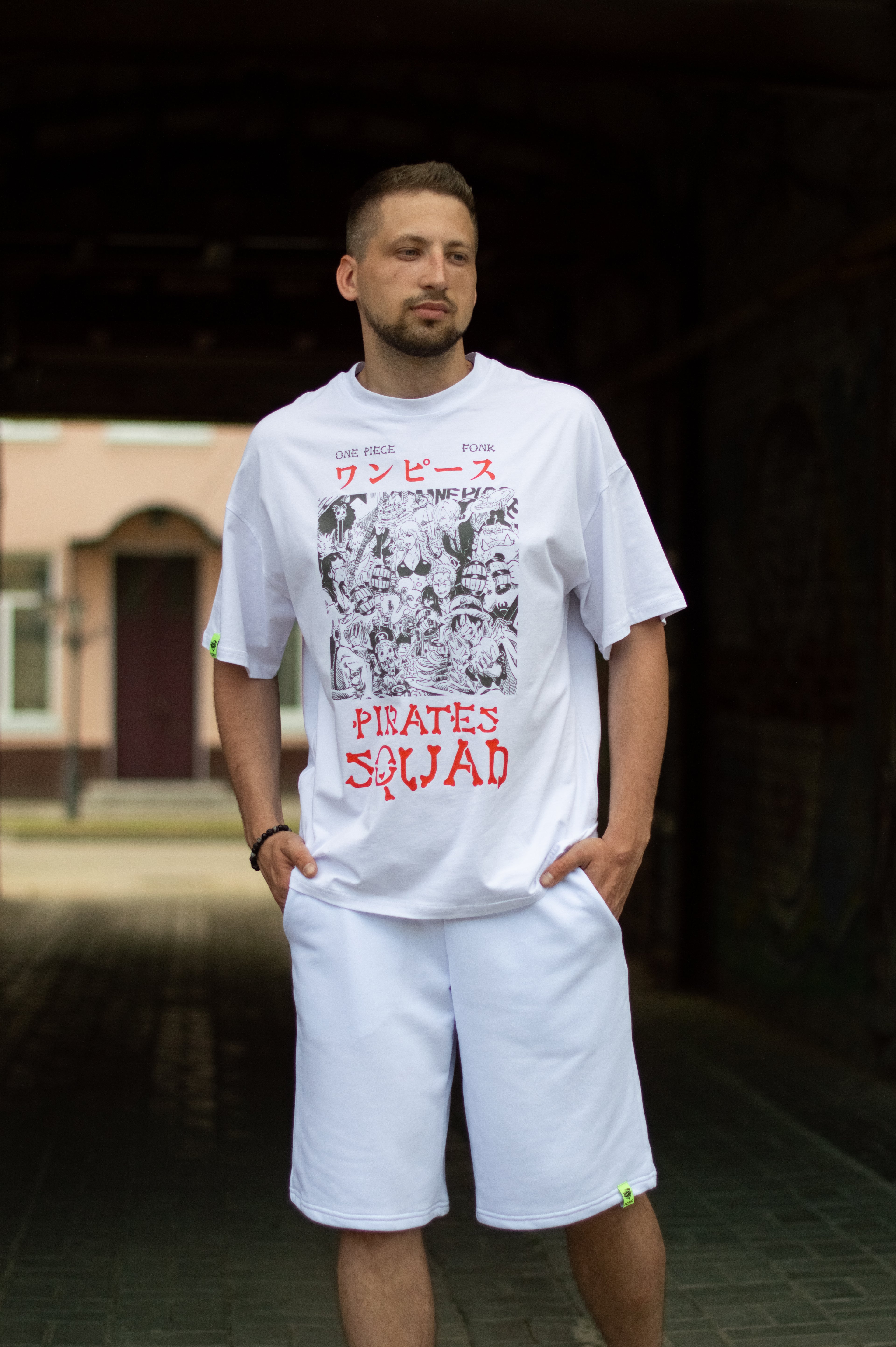T-SHIRT Squad - One Piece anime, unisex, white