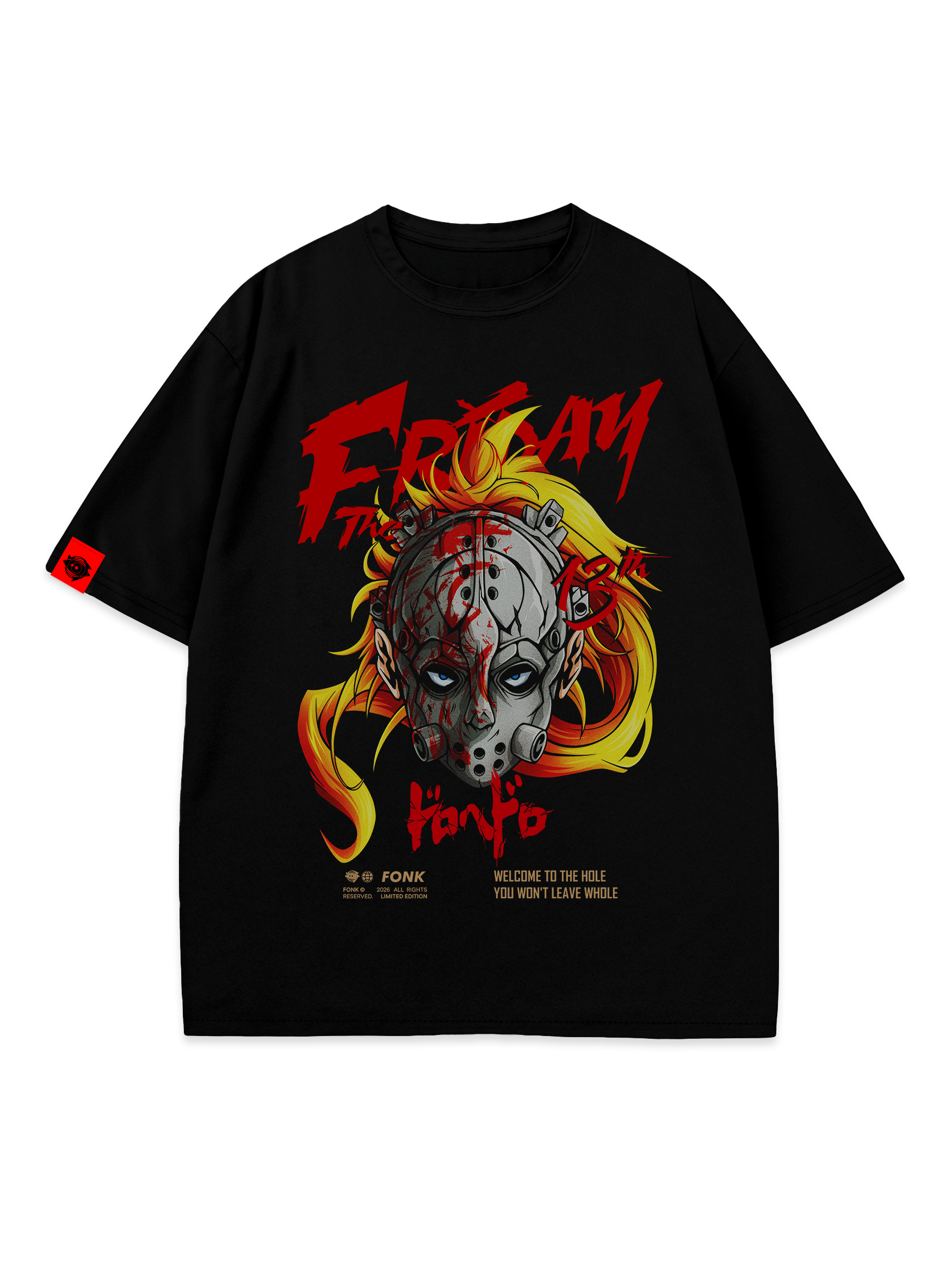 T-SHIRT Nikaido 13th - Dorohedoro anime, unisex, black