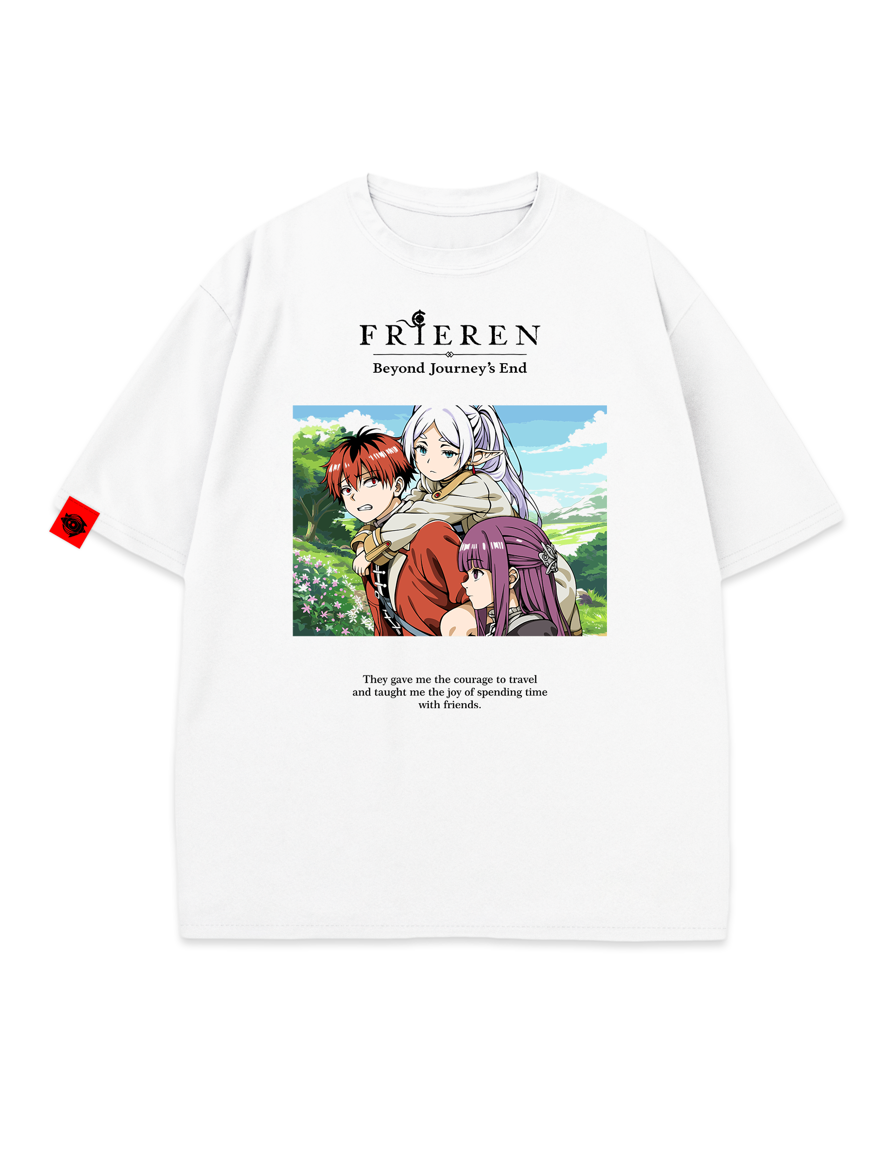 T-SHIRT Wanderers - Frieren anime, unisex, white