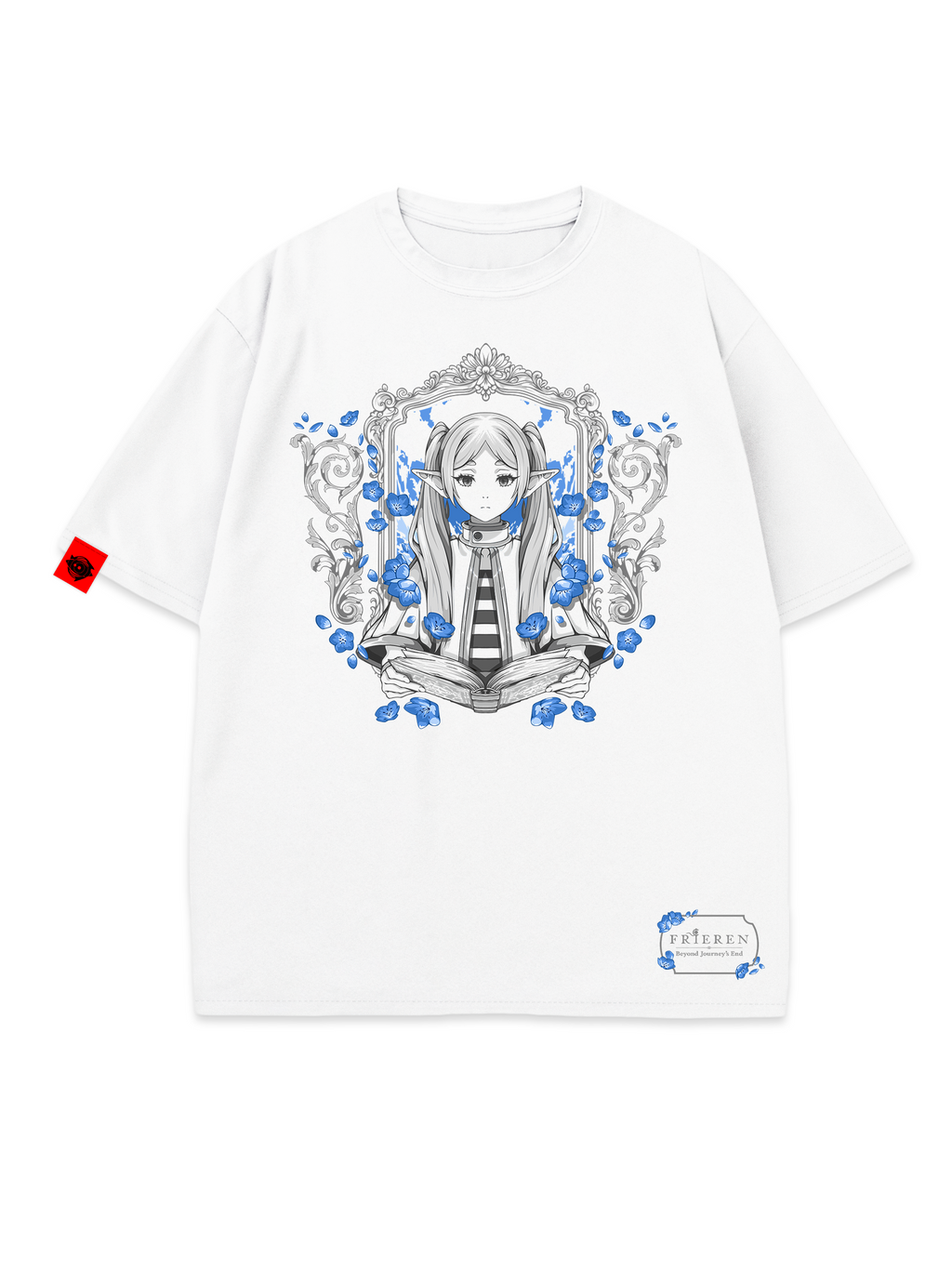 T-SHIRT Folio - Frieren anime, unisex, white