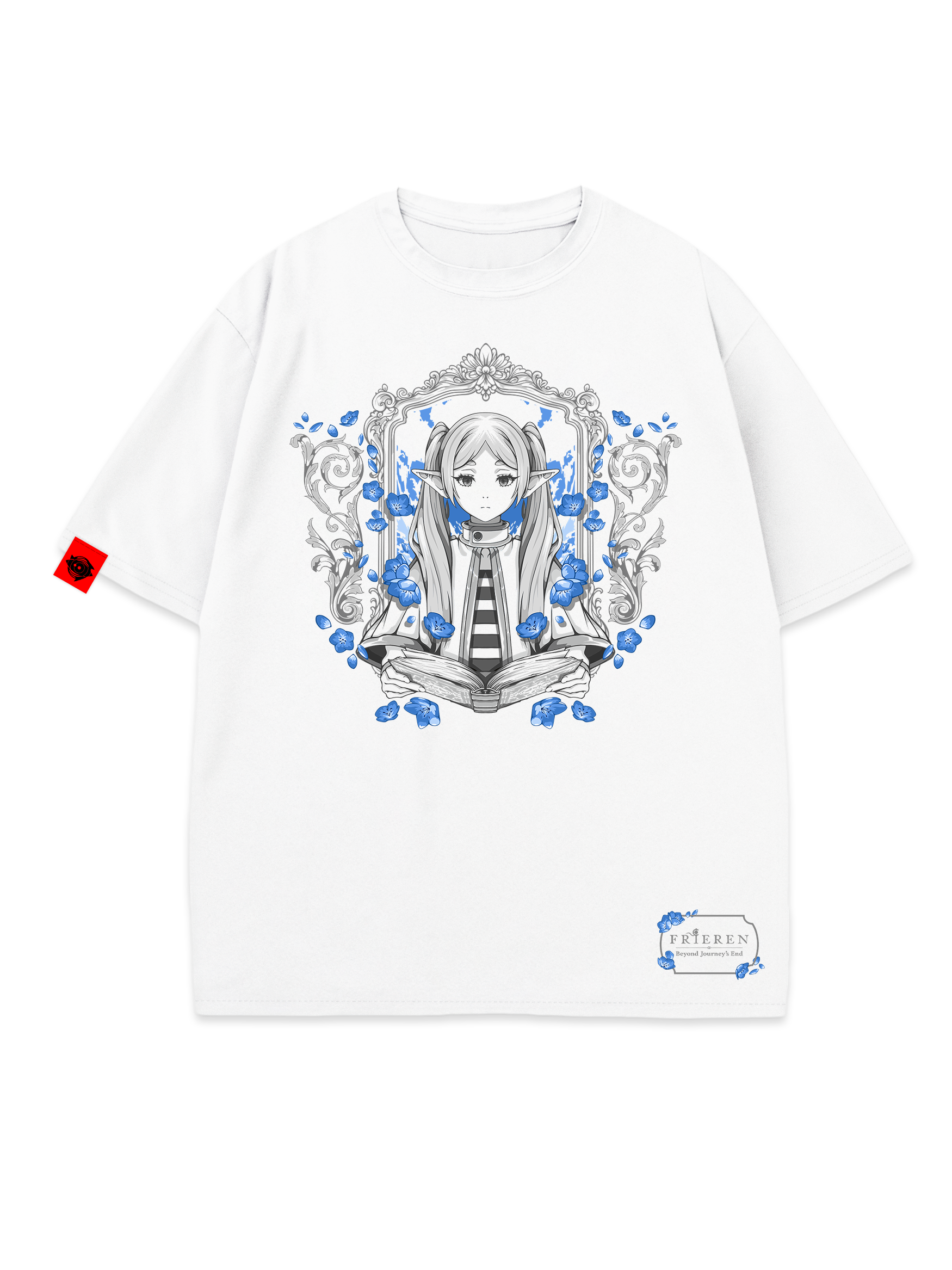 T-SHIRT Folio - Frieren anime, unisex, white