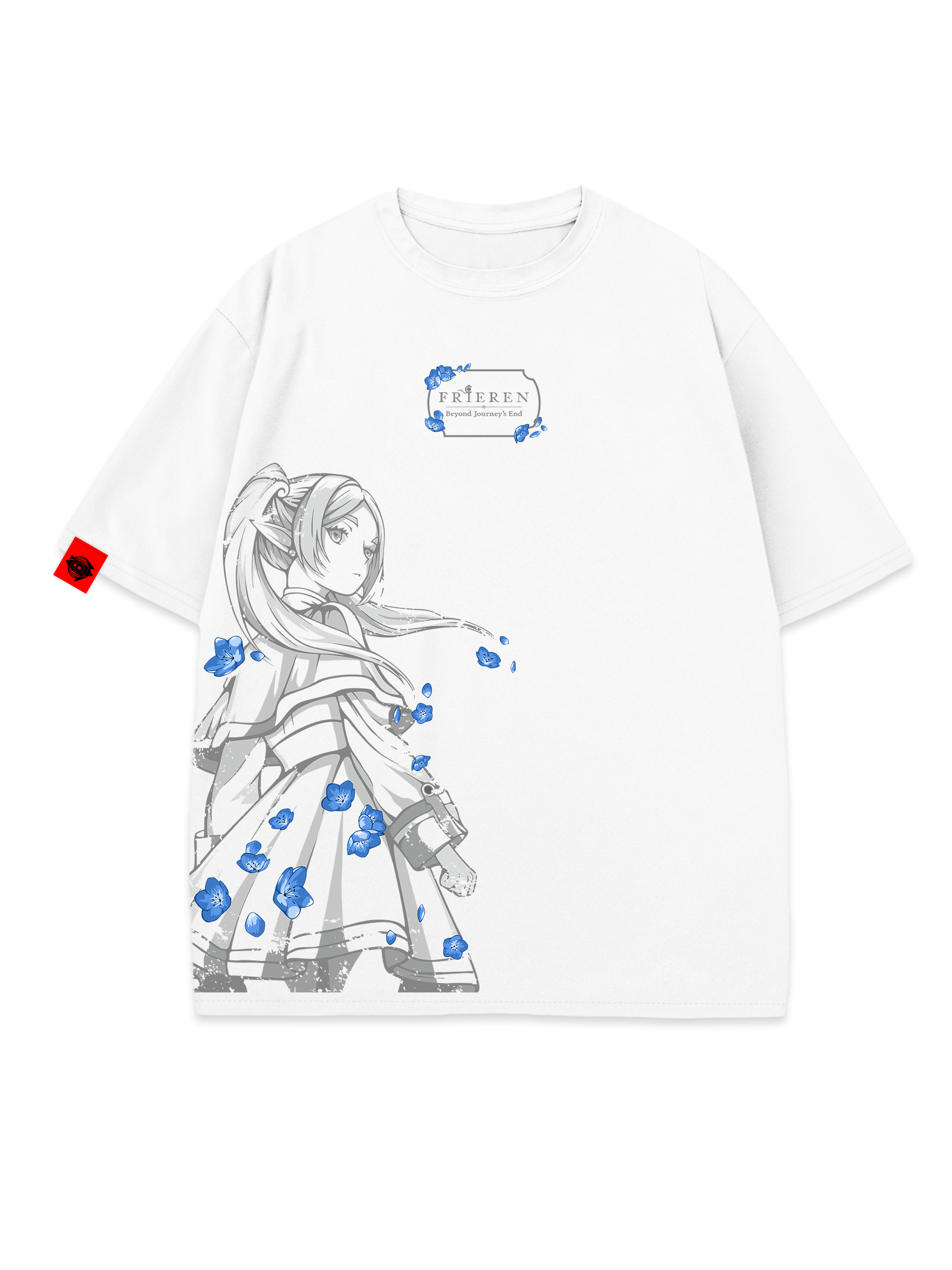 T-SHIRT Bloom - Frieren anime, unisex, white