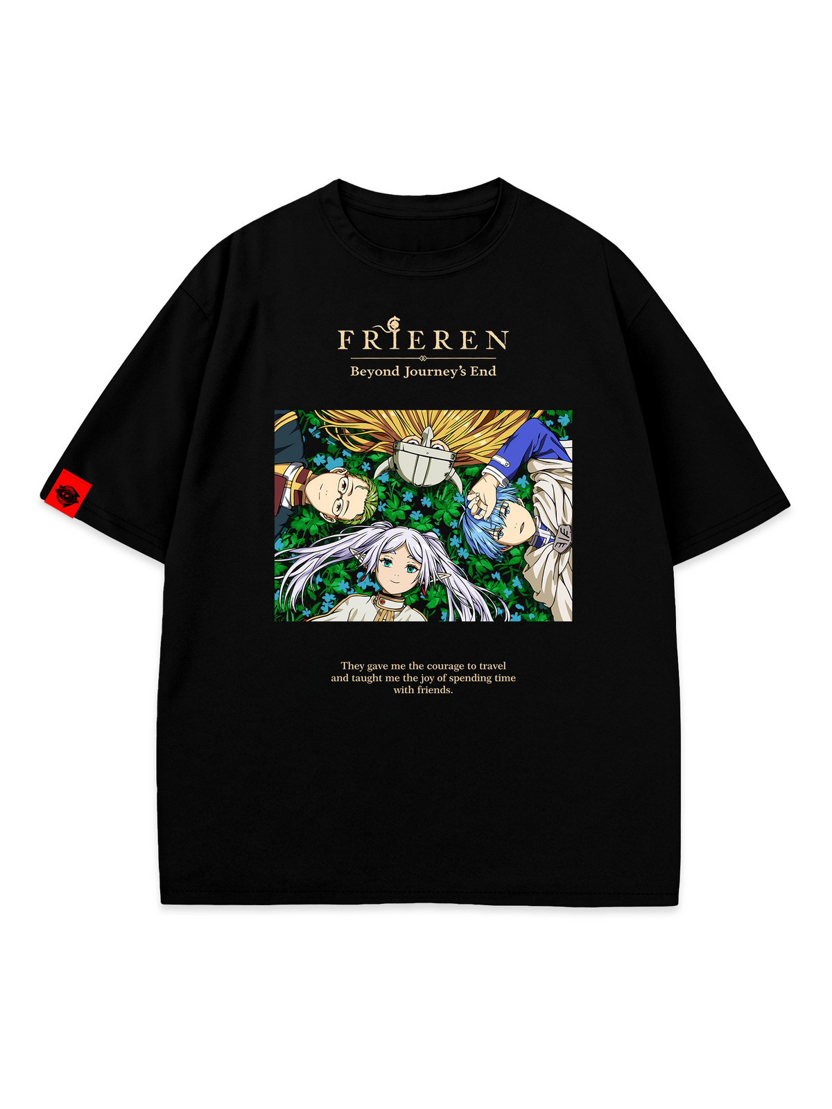 T-SHIRT Together - Frieren anime, unisex, black