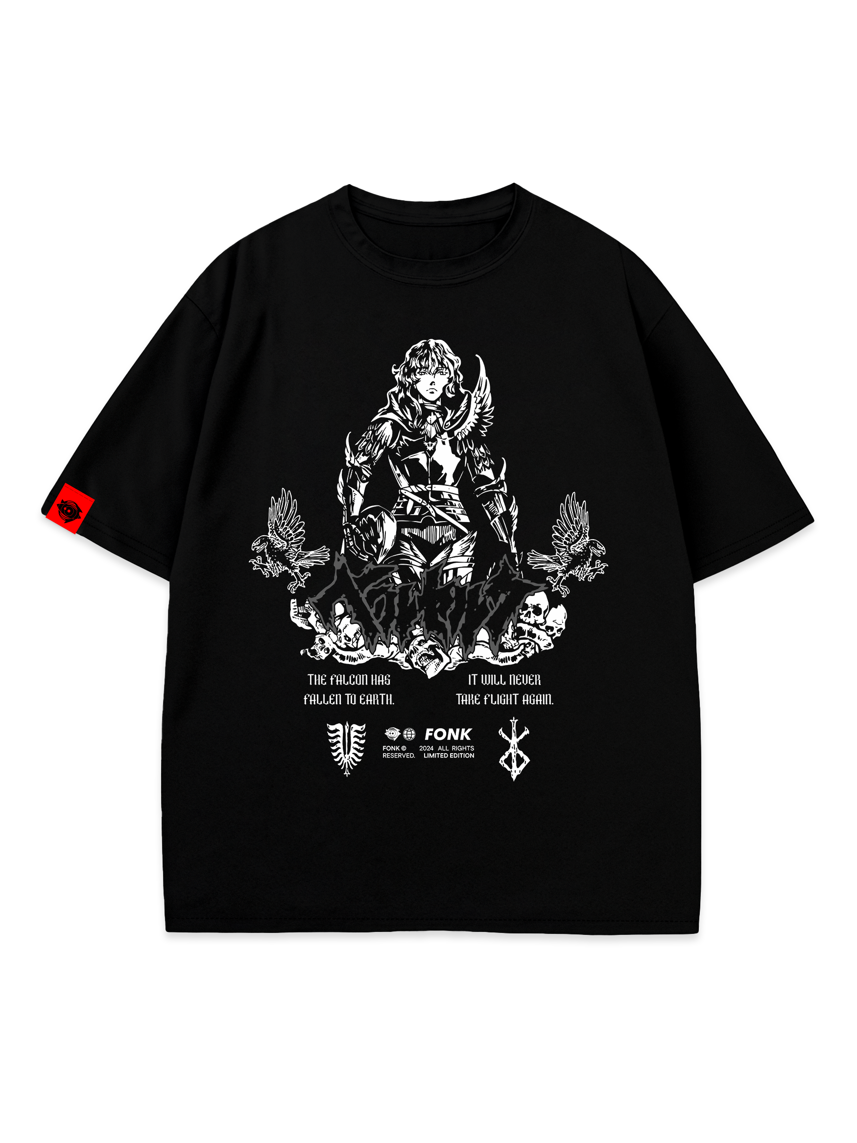 T-SHIRT Griffith - Berserk anime, unisex, black
