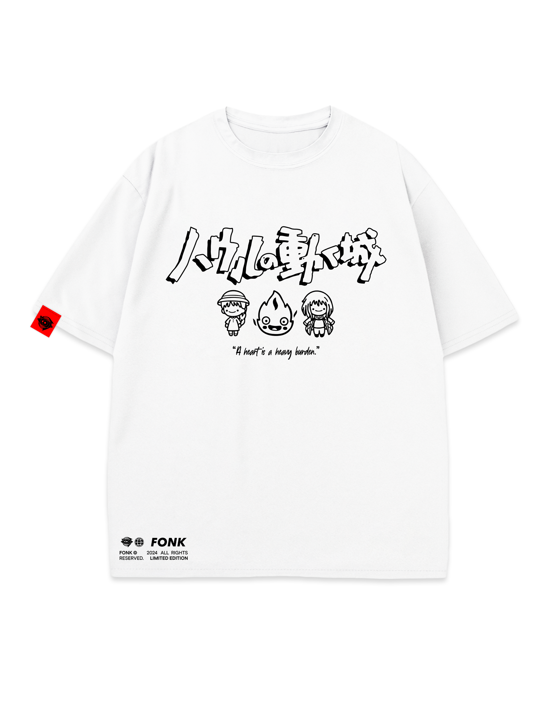 T-SHIRT Magic - Howl's Moving Castle anime, unisex, white