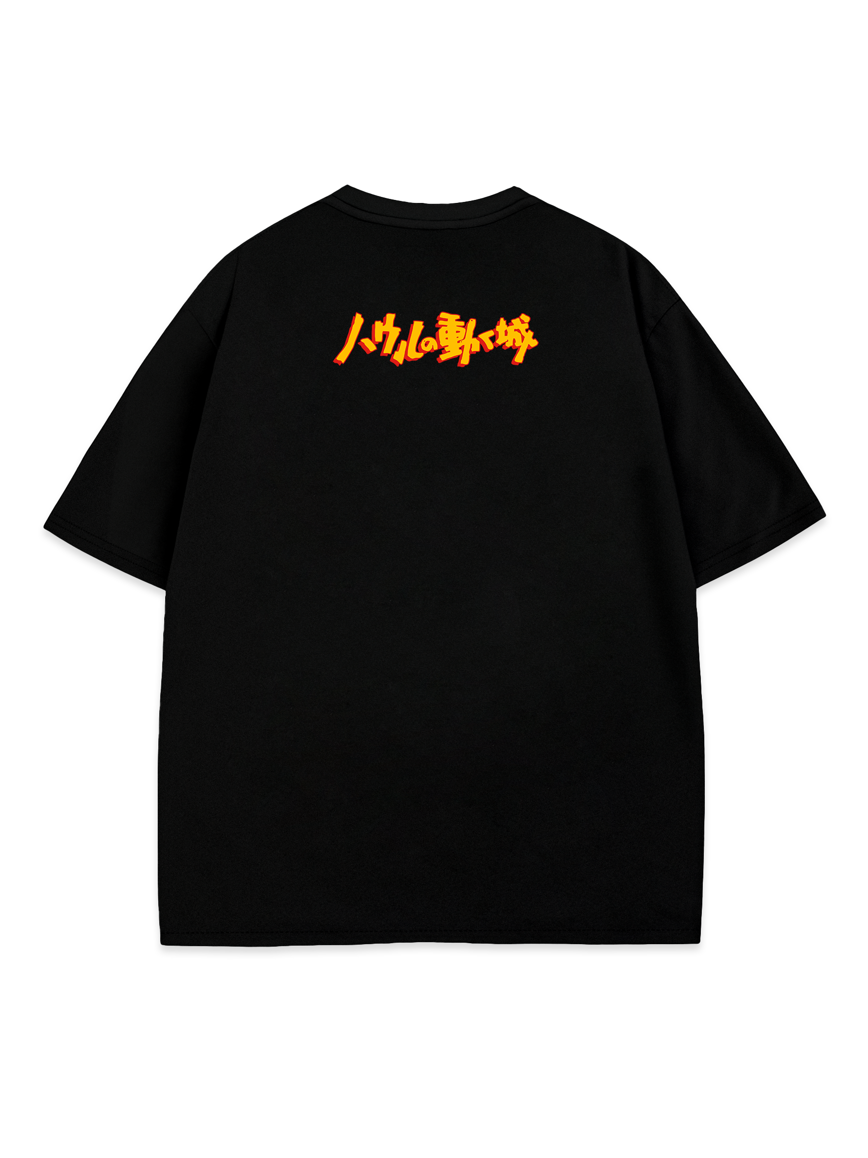 T-SHIRT The Castle - Howl's Moving Castle anime, unisex, black