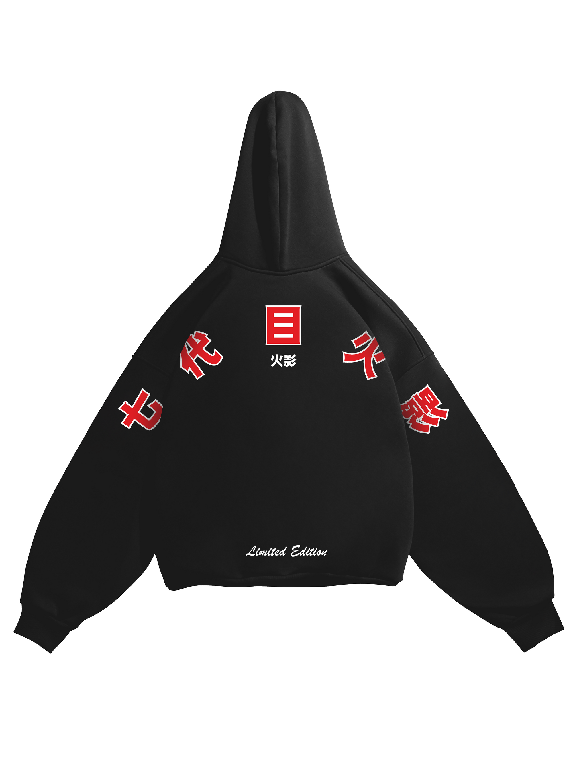 Hoodie Hokage - Naruto anime, unisex, black