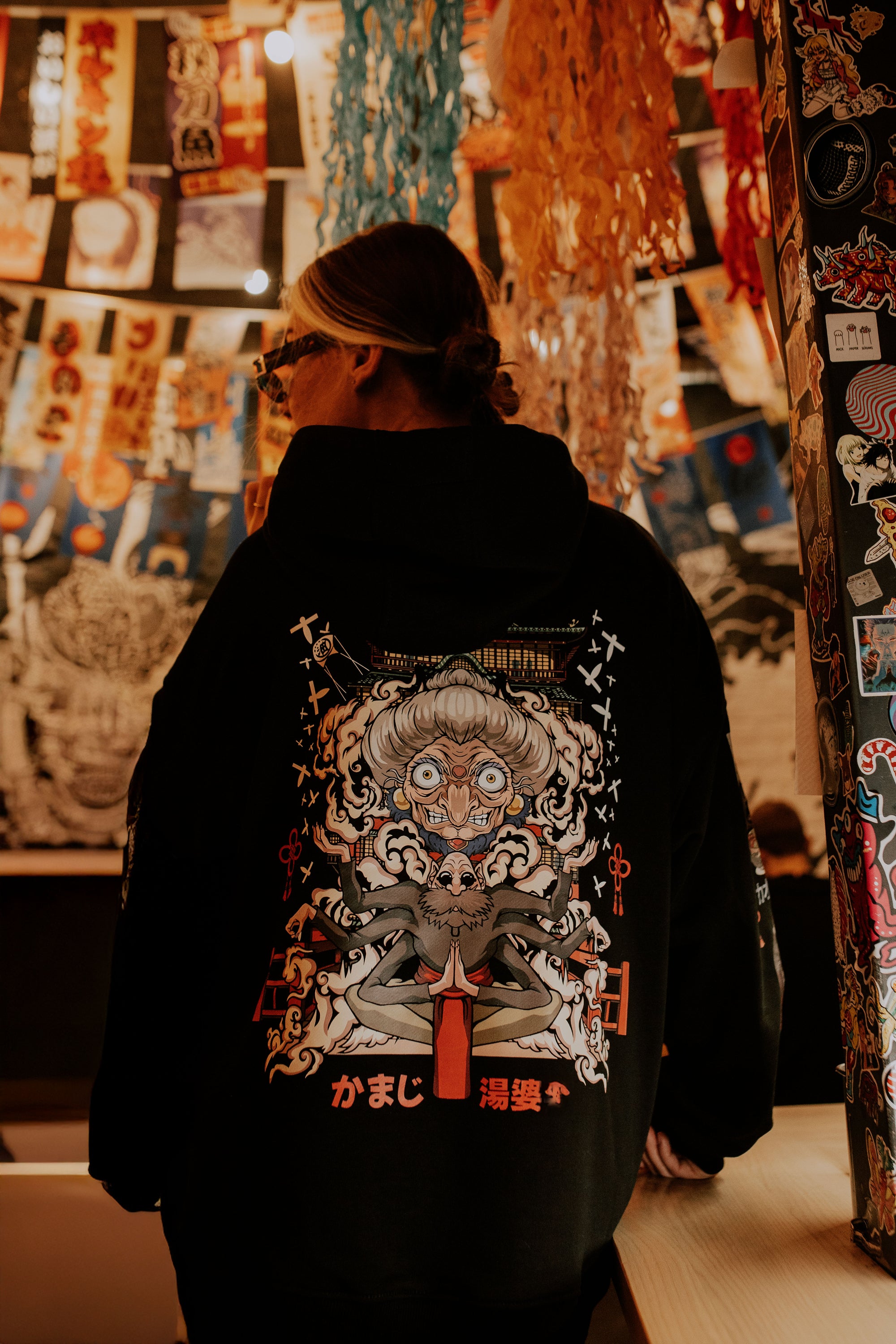 Hoodie Spirited Away - Spirited Away anime, unisex, black