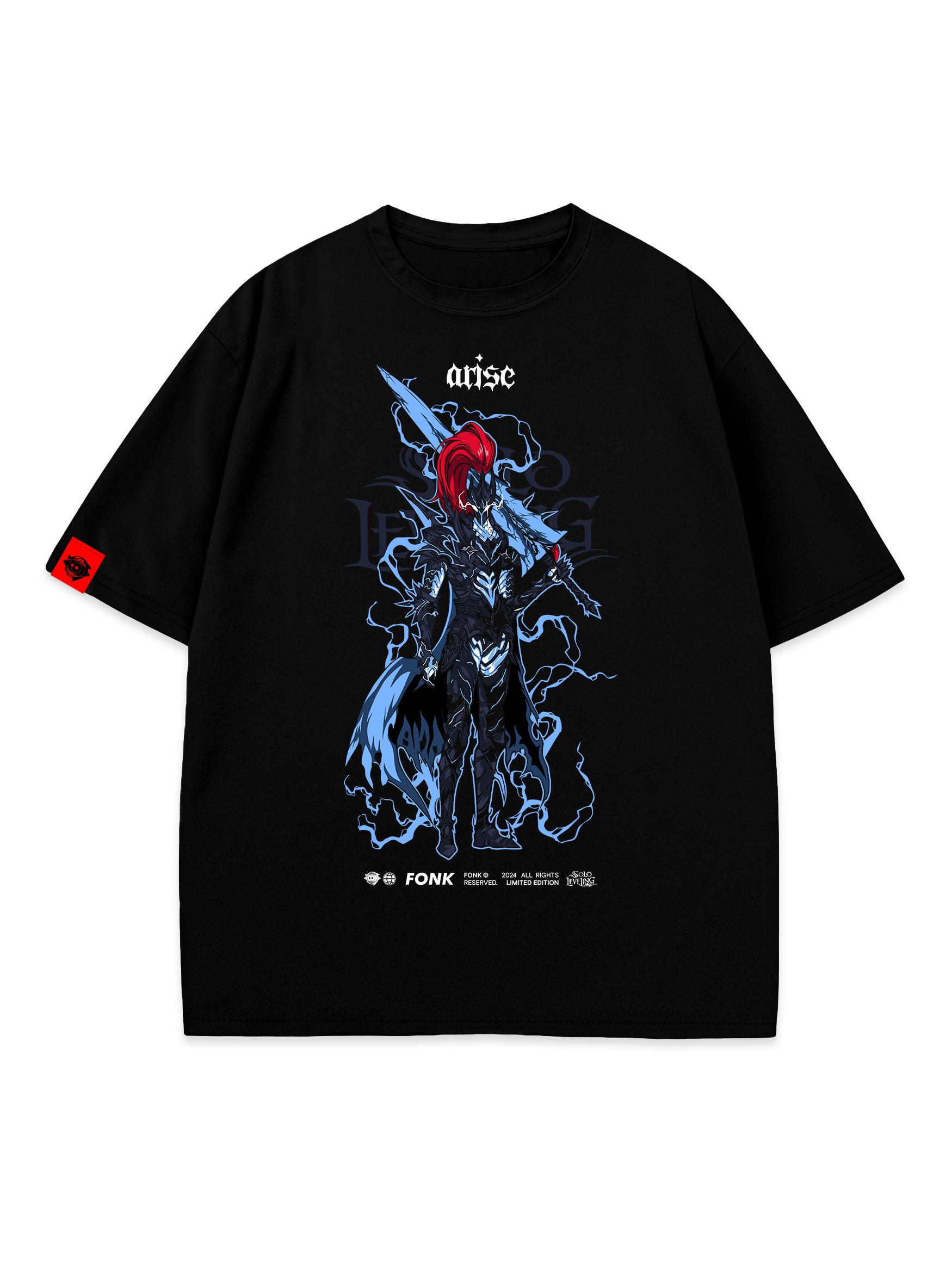 T-SHIRT IGRIS - Solo Leveling anime, unisex, black
