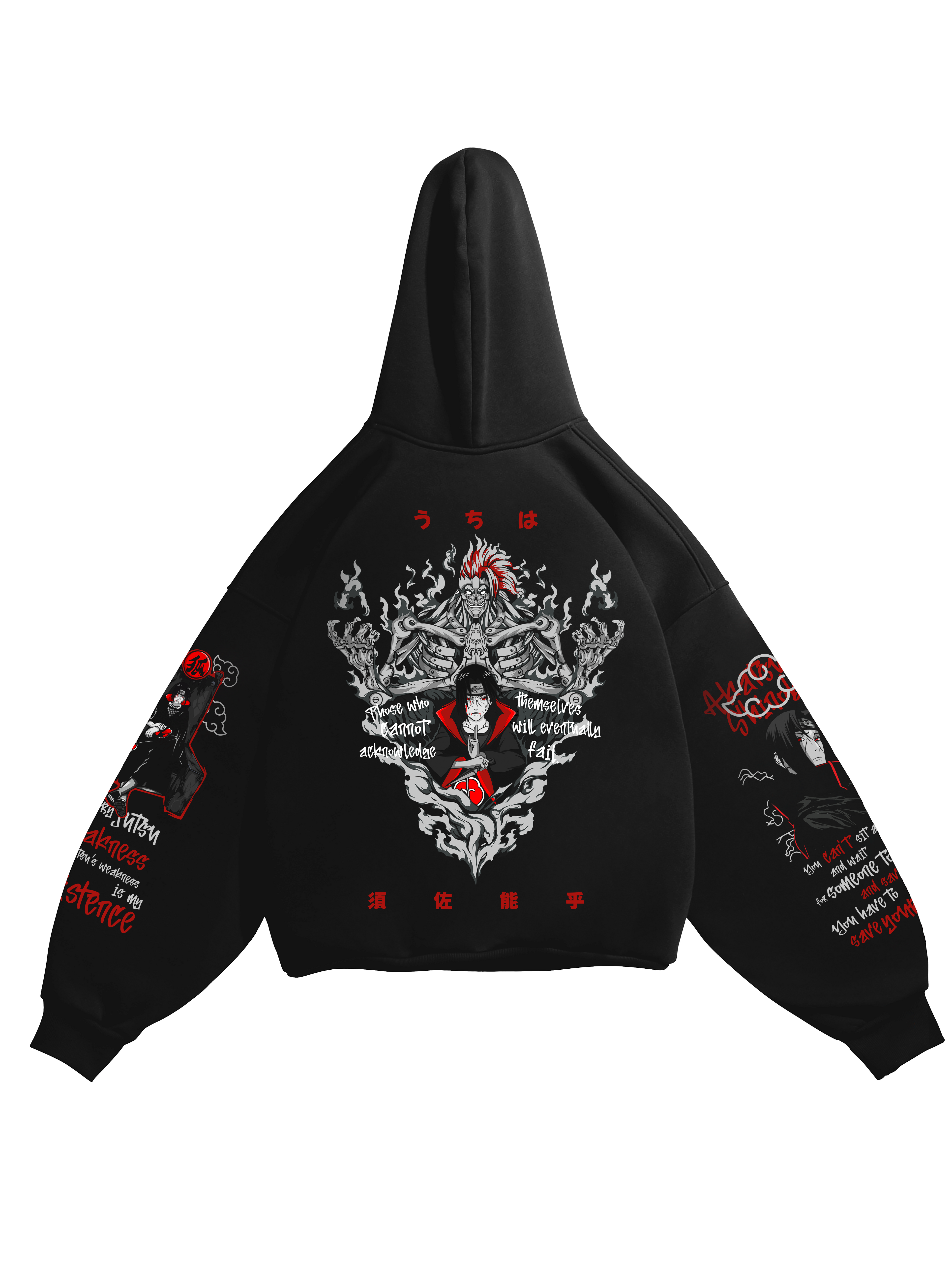 Hoodie Itachi vol.2 - Naruto anime, unisex, black