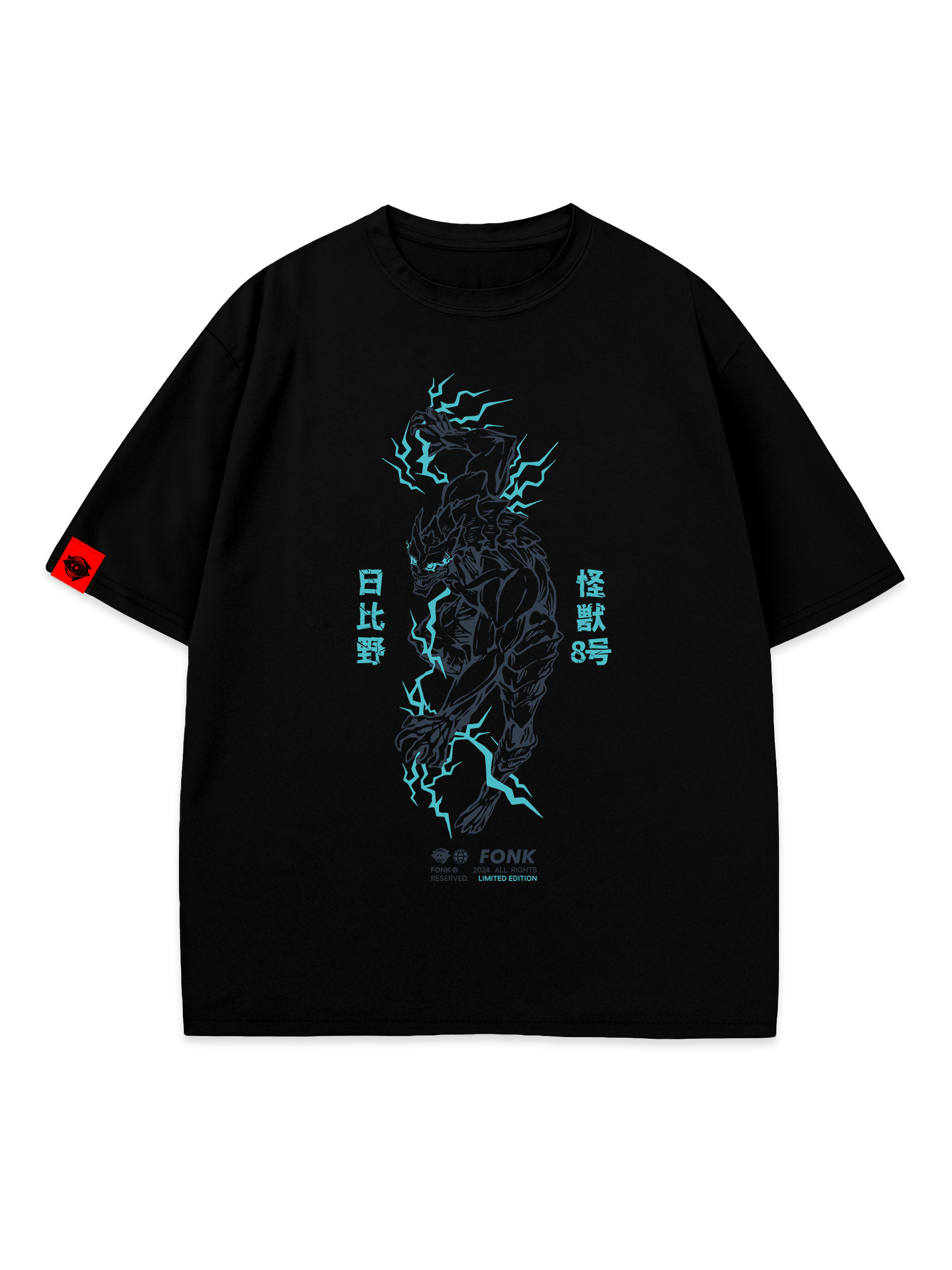 T-SHIRT Kafka Hibino - Kaiju №8, unisex, black