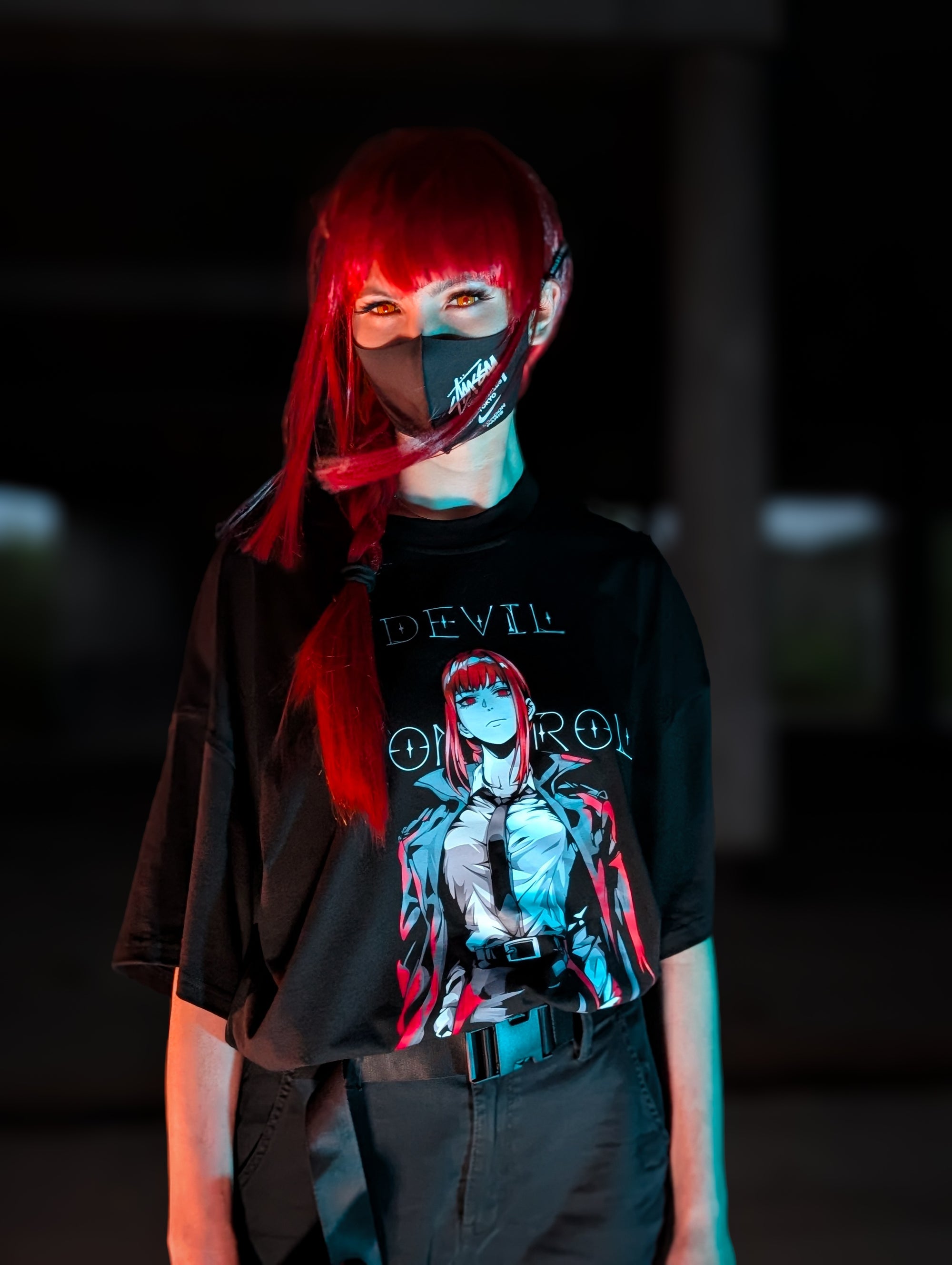 T-SHIRT Makima - Chainsaw Man anime, unisex, black