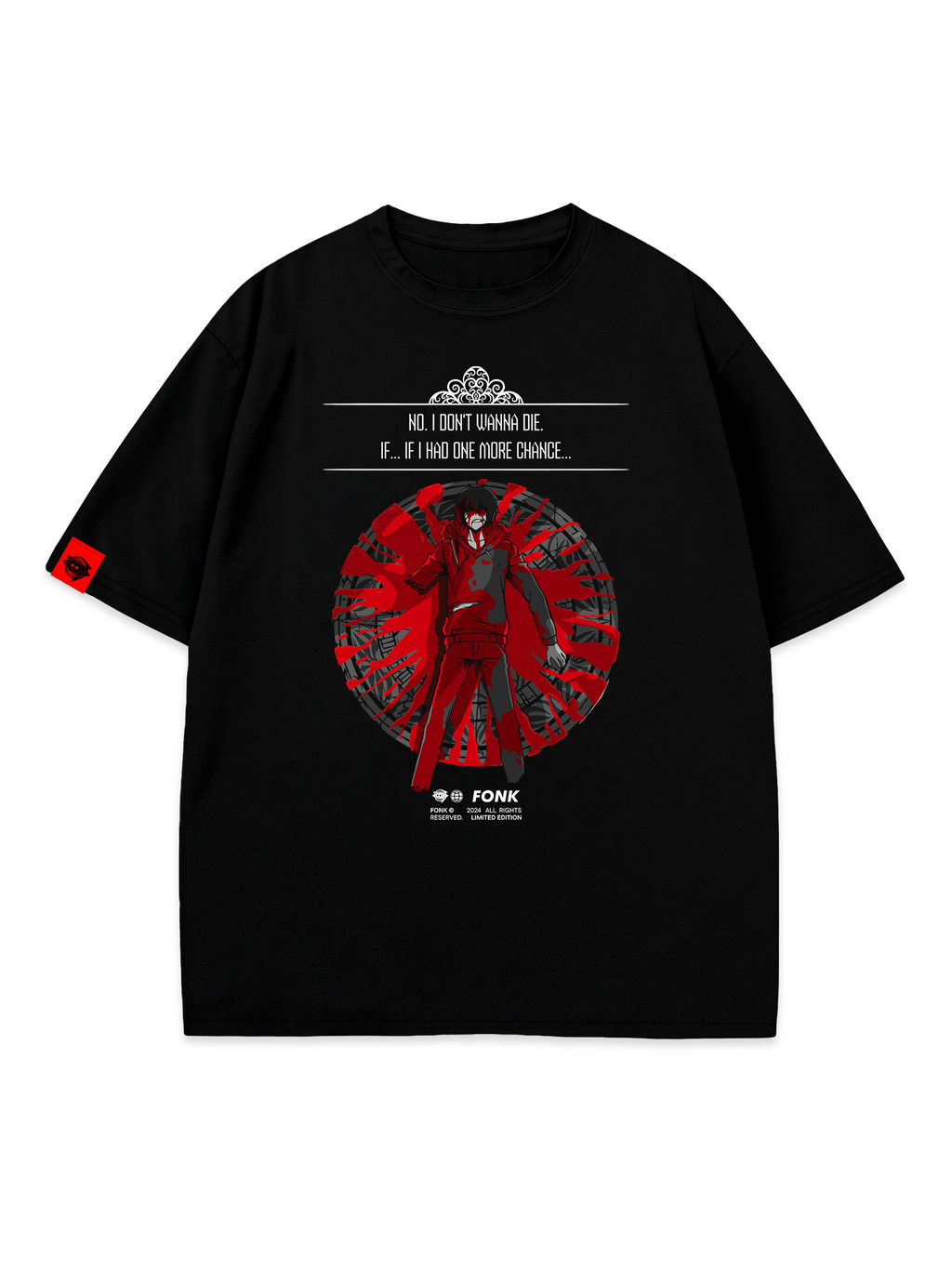 T-SHIRT One more Сhance - Solo Leveling anime, unisex, black