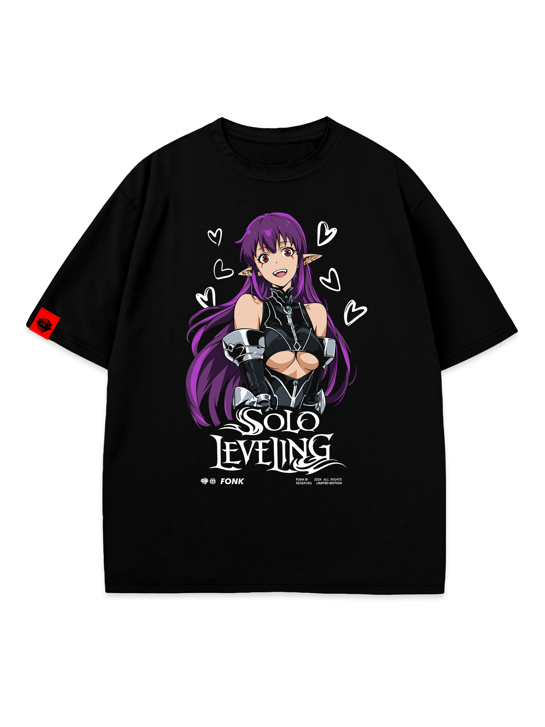 T-SHIRT Esil Radiru - Solo Leveling anime, unisex, black