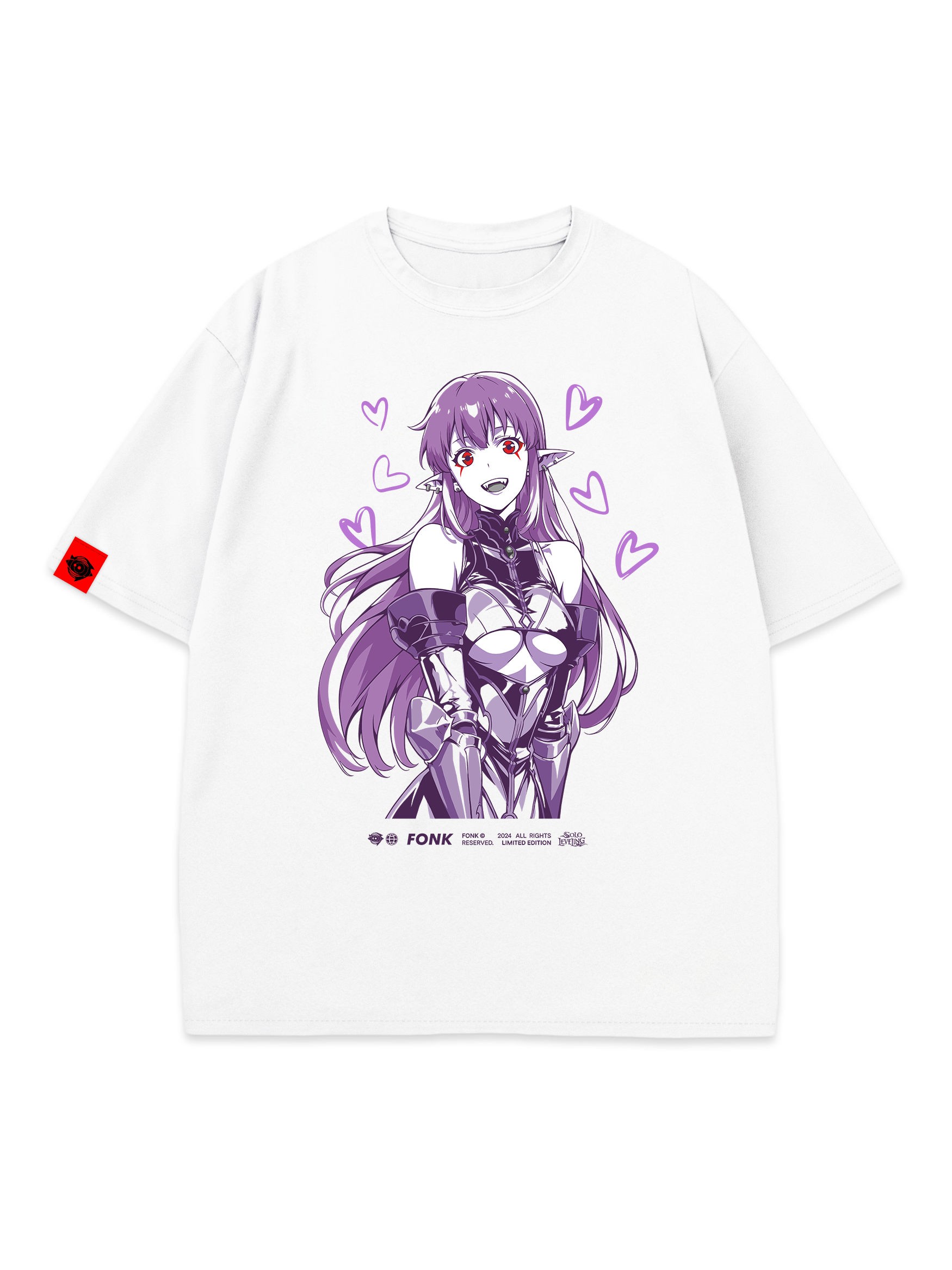 T-SHIRT Esil Radiru - Solo Leveling anime, unisex, white
