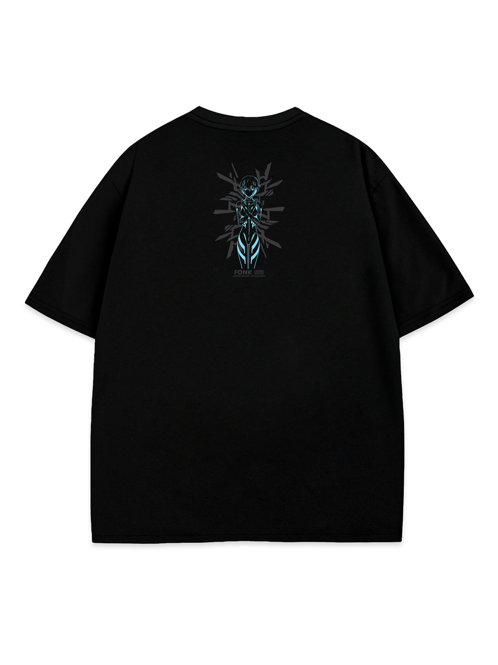 T-SHIRT Rei Ayanami - Evangelion anime, unisex, black