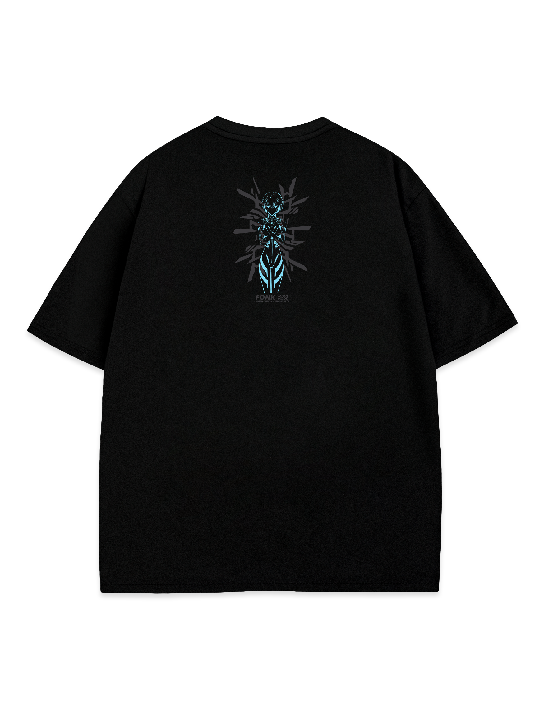 T-SHIRT Rei Ayanami - Evangelion anime, unisex, black