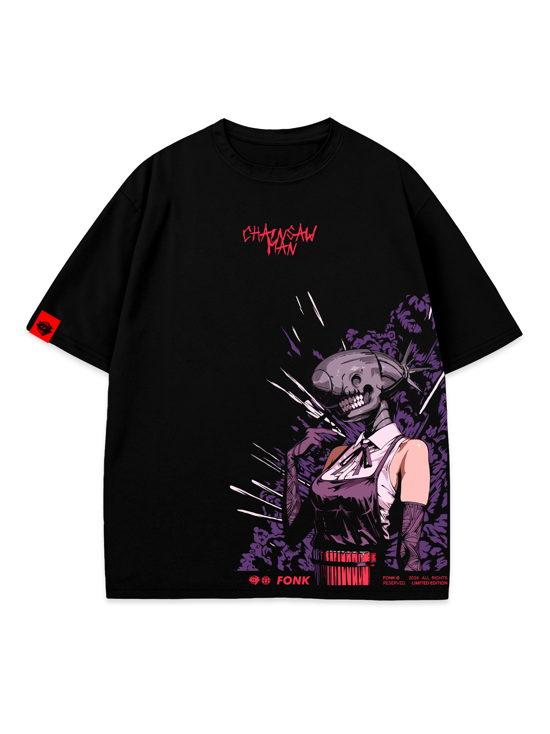 T-SHIRT Reze- Chainsaw Man anime, unisex, black
