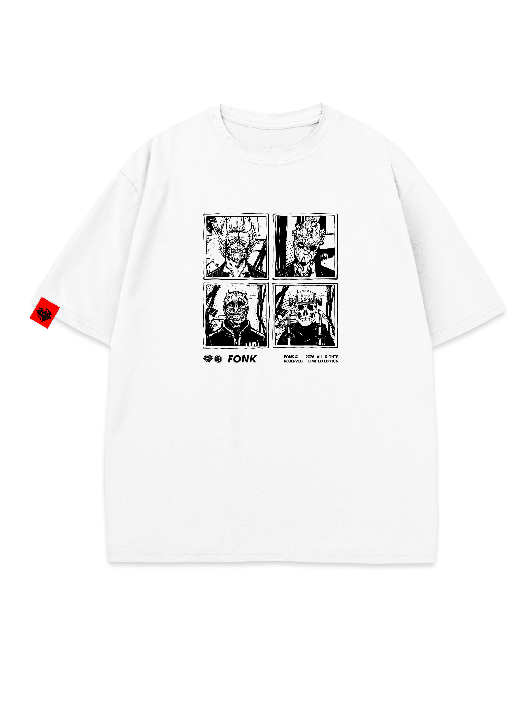 T-SHIRT FAMILY - Dorohedoro anime, unisex, white