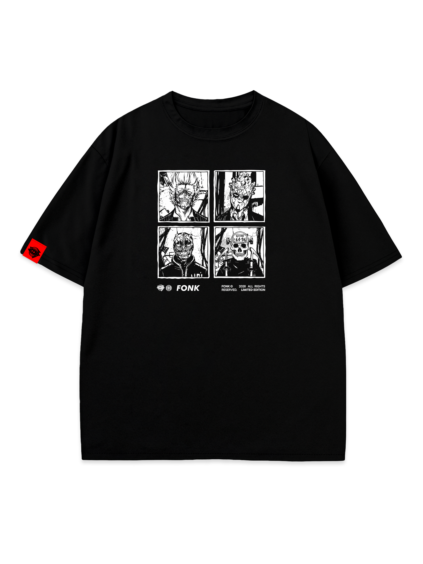T-SHIRT FAMILY - Dorohedoro anime, unisex, black