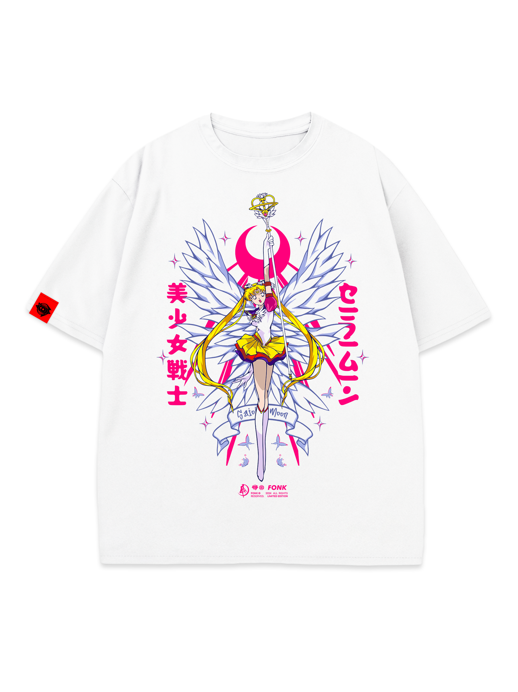 T-SHIRT Moon Guardian - Sailor Moon anime, unisex, white
