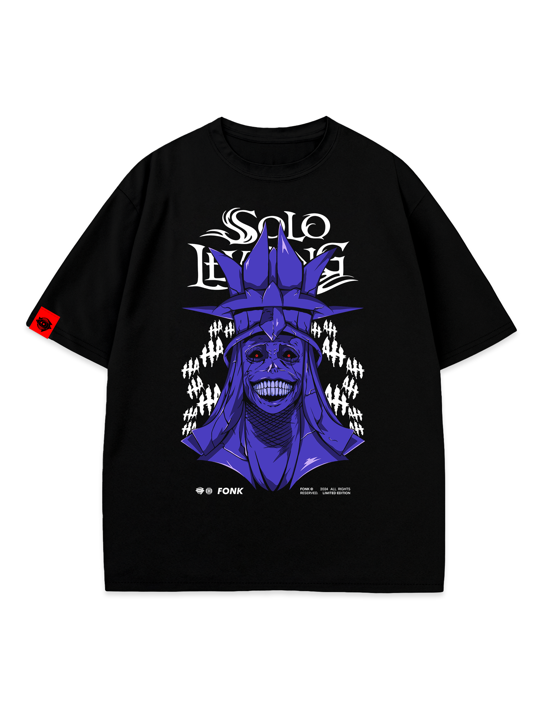 T-SHIRT Statue of God - Solo Leveling anime, unisex, black