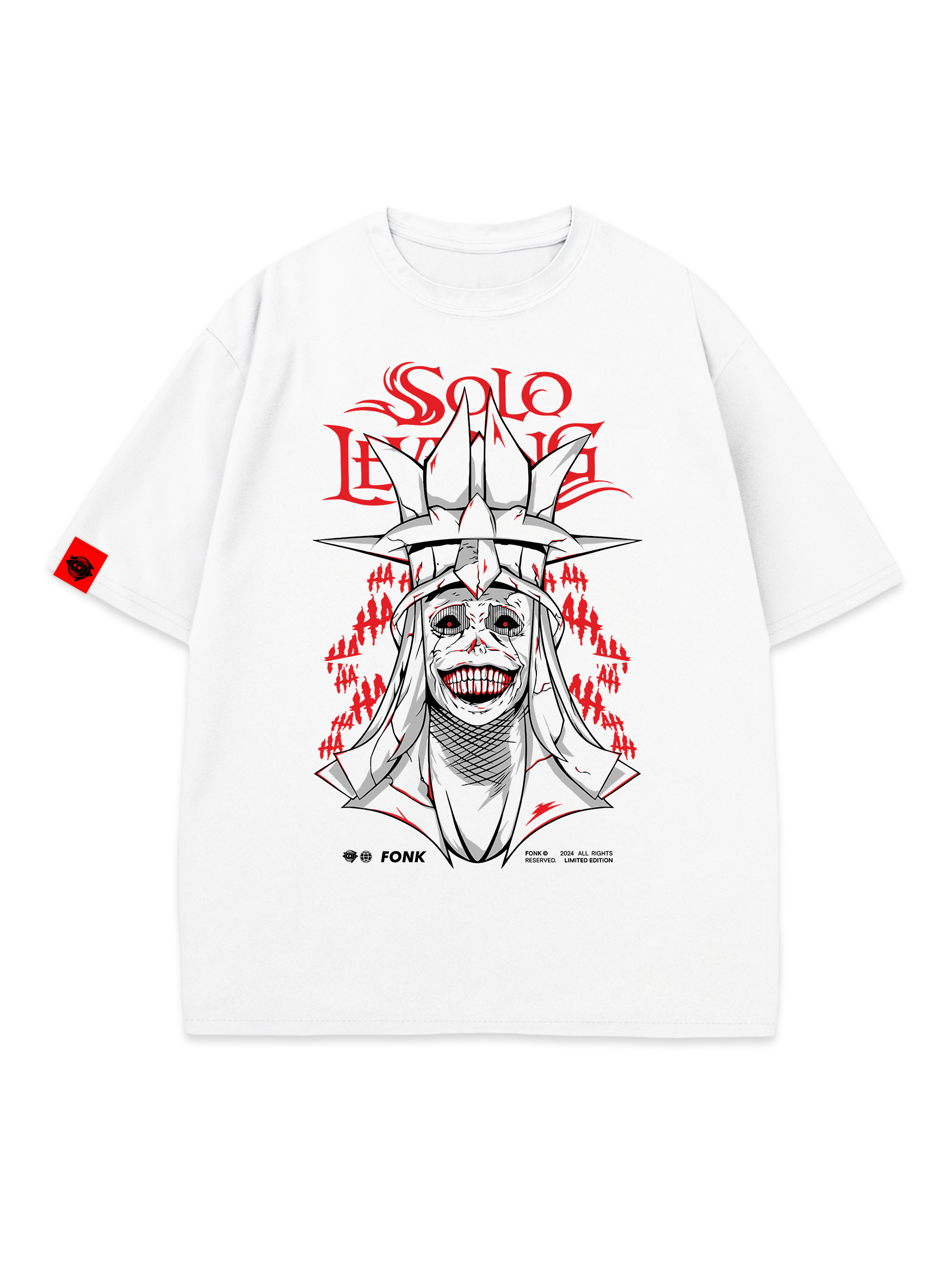 T-SHIRT Statue of God - Solo Leveling anime, unisex, white