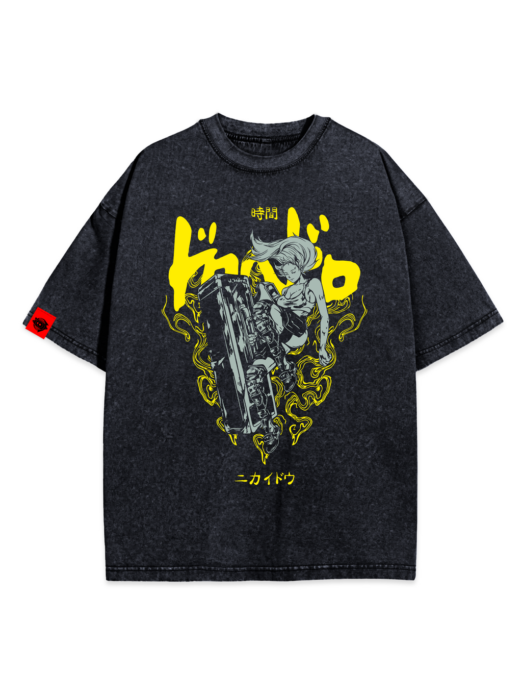 T-SHIRT Nikaido Time - Dorohedoro anime, unisex, marble black