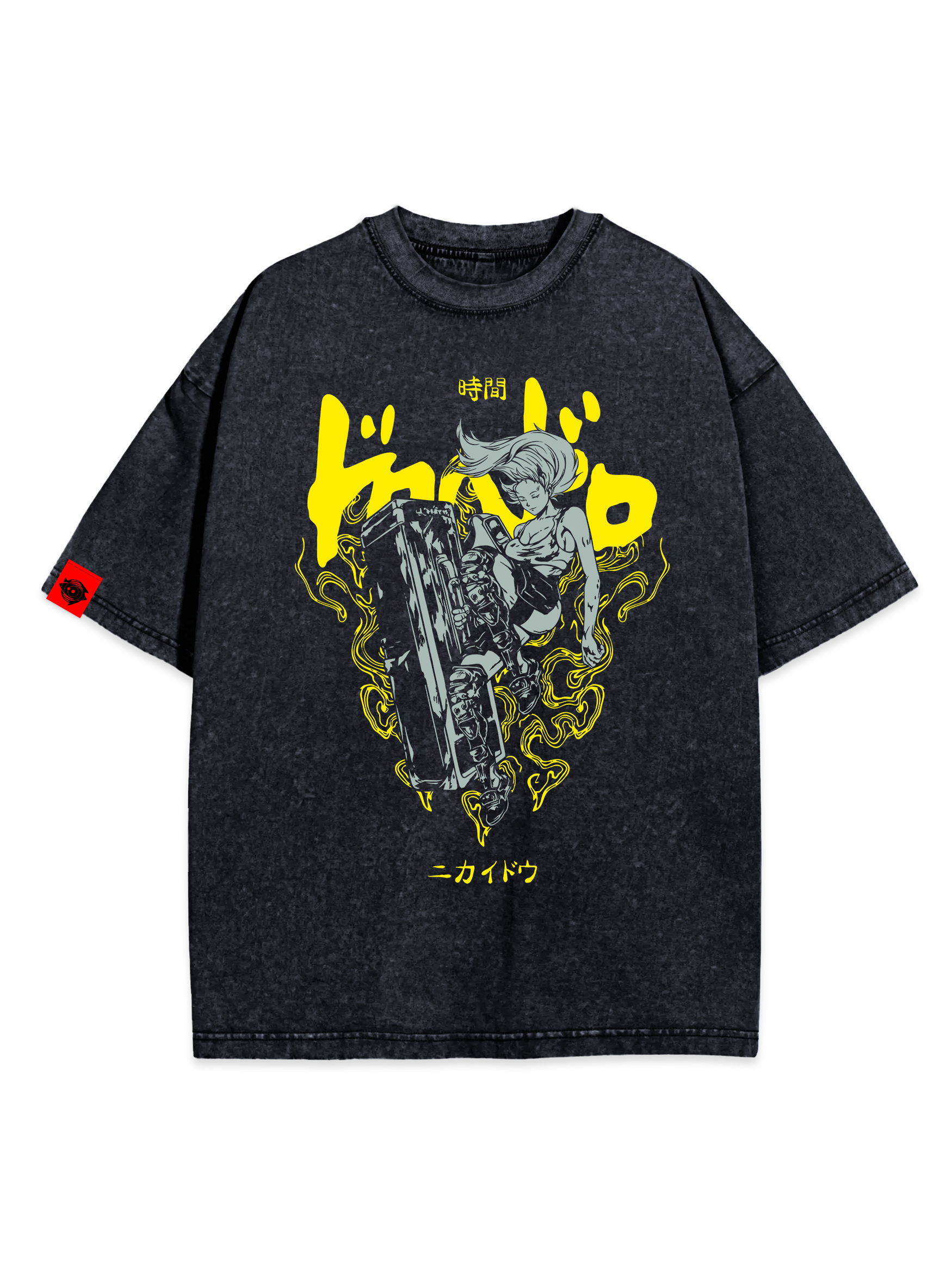 T-SHIRT Nikaido Time - Dorohedoro anime, unisex, marble black