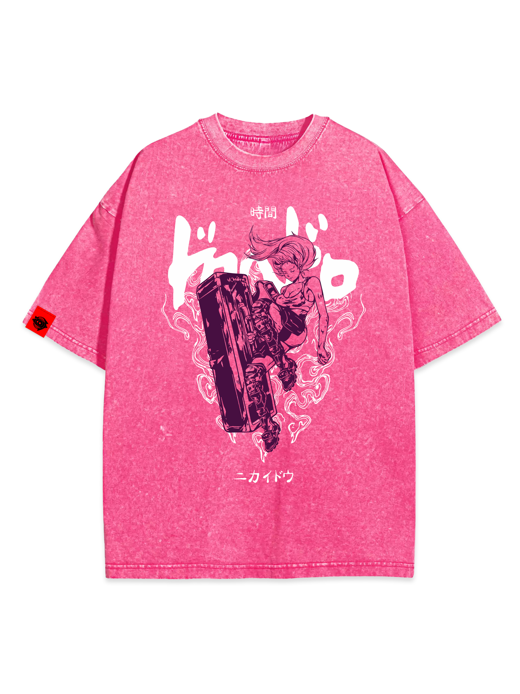 T-SHIRT Nikaido Time - Dorohedoro anime, unisex, marble pink