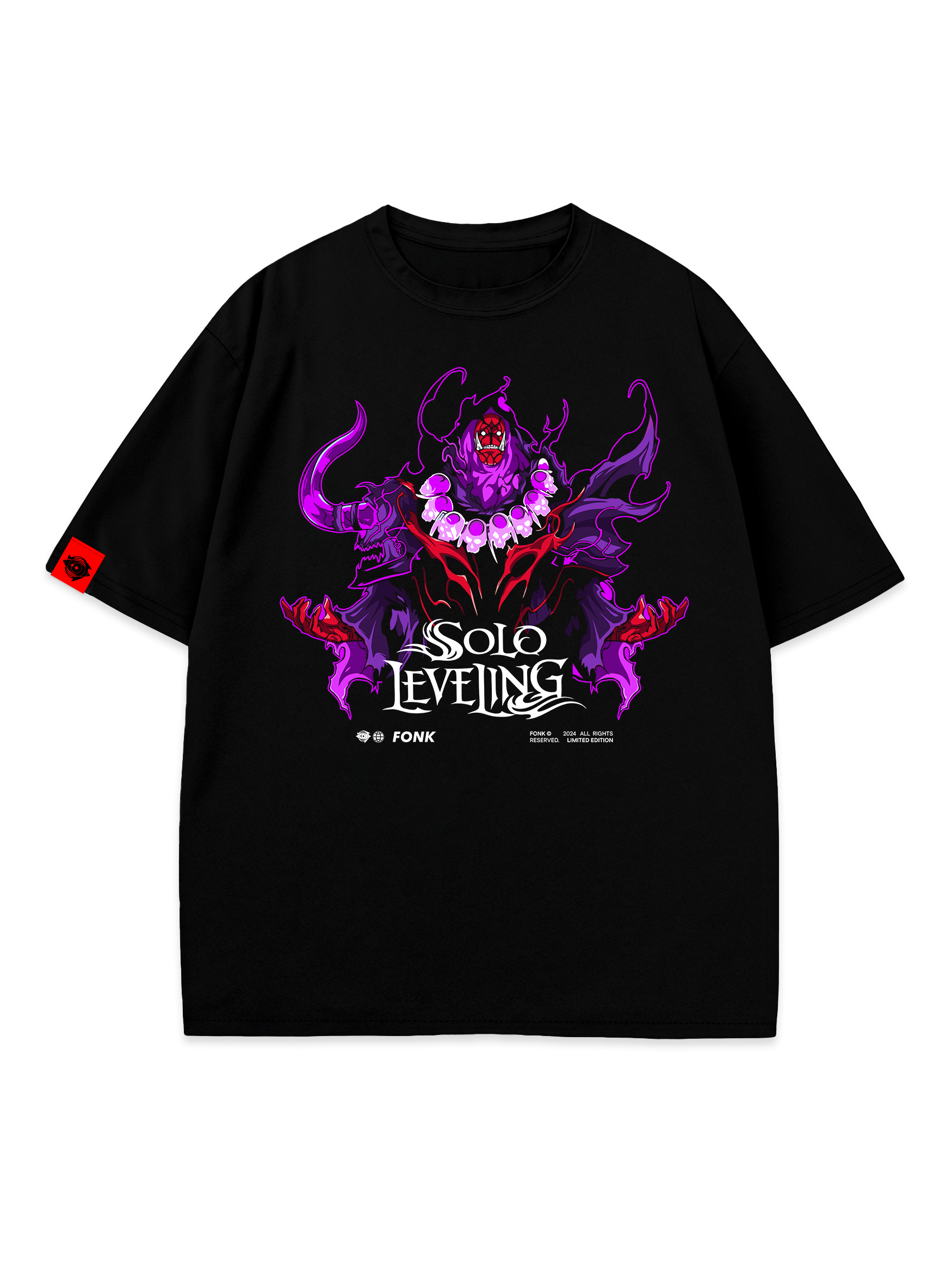 T-SHIRT TUSK - Solo Leveling anime, unisex, black